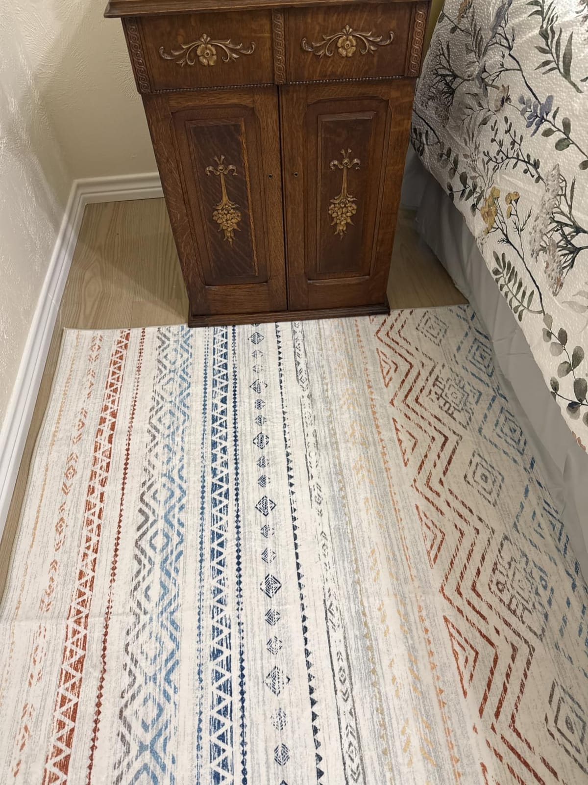 Tortania Area Rug Living Room Rugs - 6x9 Washable Large Soft Neutral Boho Moroccan Bohemian Farmhouse Rug Indoor Floor Carpet for Bedroom Under Dining Table Home Office Decor - Cream Brown customer photo 1