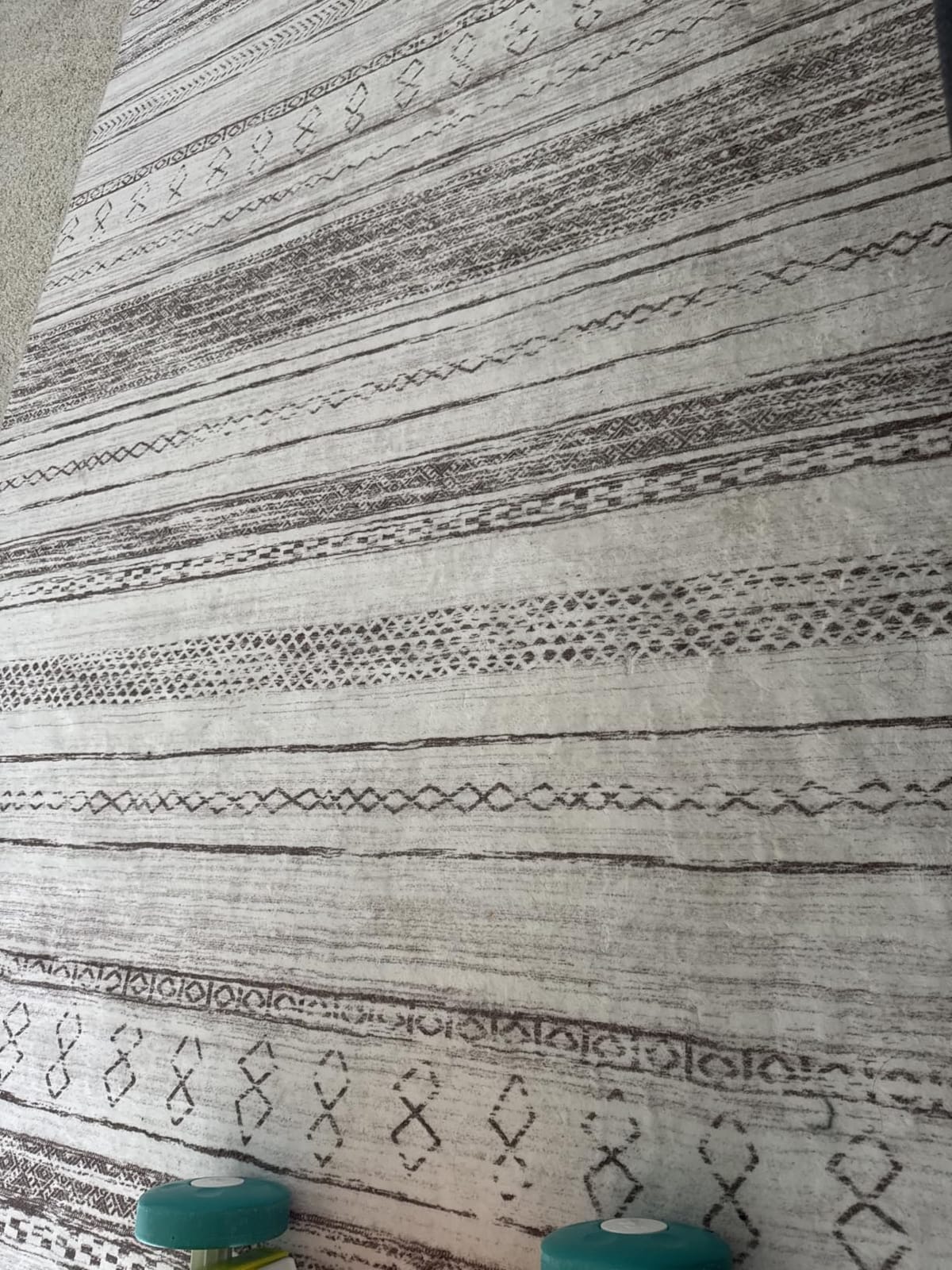 Tortania Area Rug Living Room Rugs - 6x9 Washable Large Soft Neutral Boho Moroccan Bohemian Farmhouse Rug Indoor Floor Carpet for Bedroom Under Dining Table Home Office Decor - Cream Brown customer photo 2