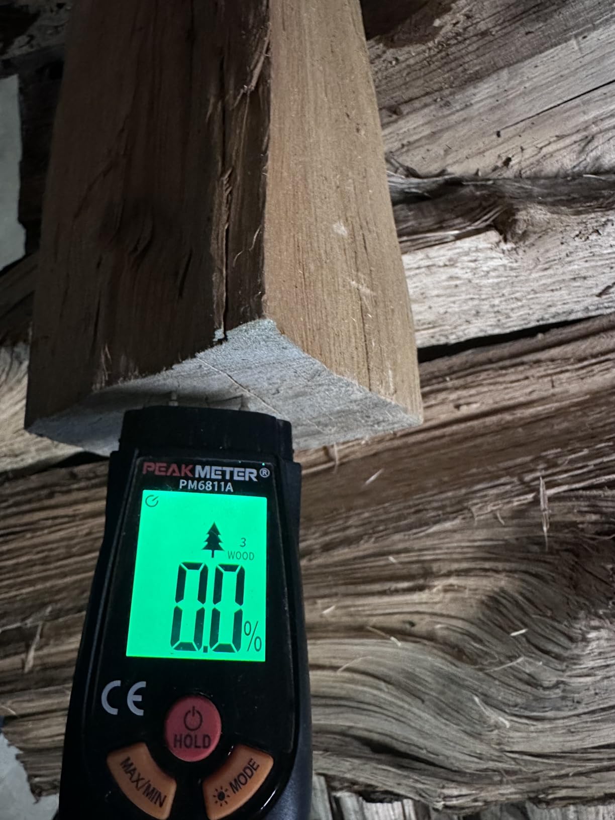 Wood Moisture Meter, with Battery and LCD Display, Suitable for Quick Determination of Moisture Content of Many Types of logs, Paper, Plywood, Plaster Walls, Floor coverings, etc. customer photo 1