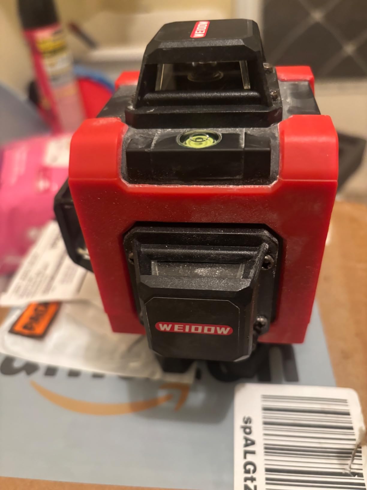 WEIDDW Laser Level 360° Green Cross Line Self Leveling Laser Measuring Tool customer photo 1