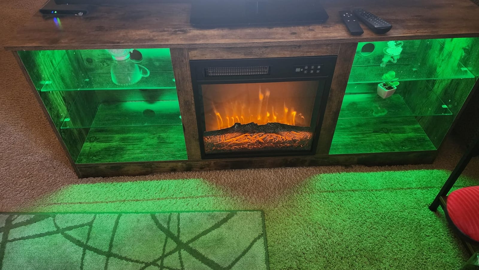 Tavata Fireplace TV Stand Entertainment Center with 36