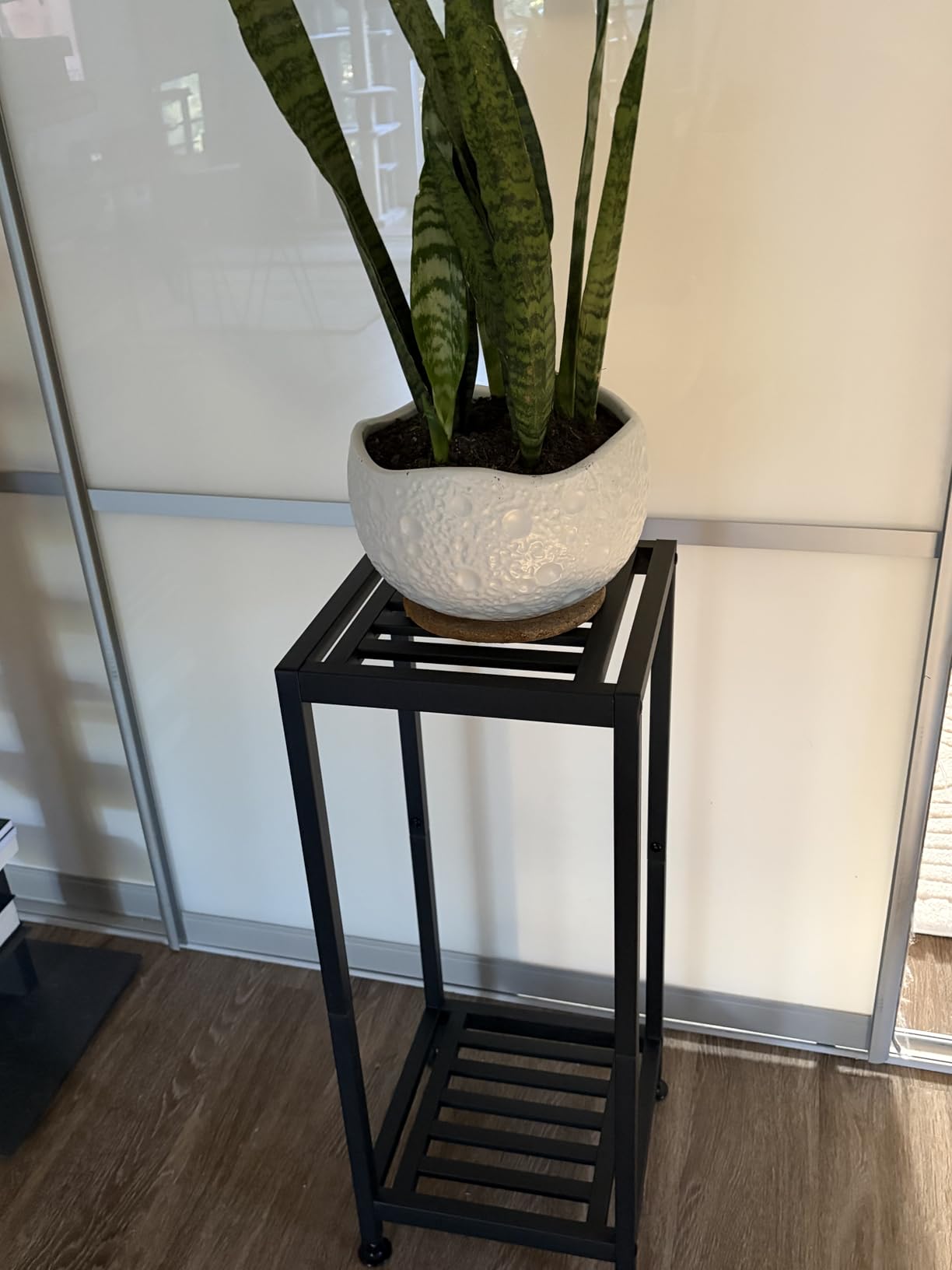 Lilybud--lily Plant Stand Indoor Outdoor Heavy Duty Wrought Iron Pedestal Stands Metal Plant Stand Decorative Flower Stand for Patio Garden Deck Living Room customer photo 1