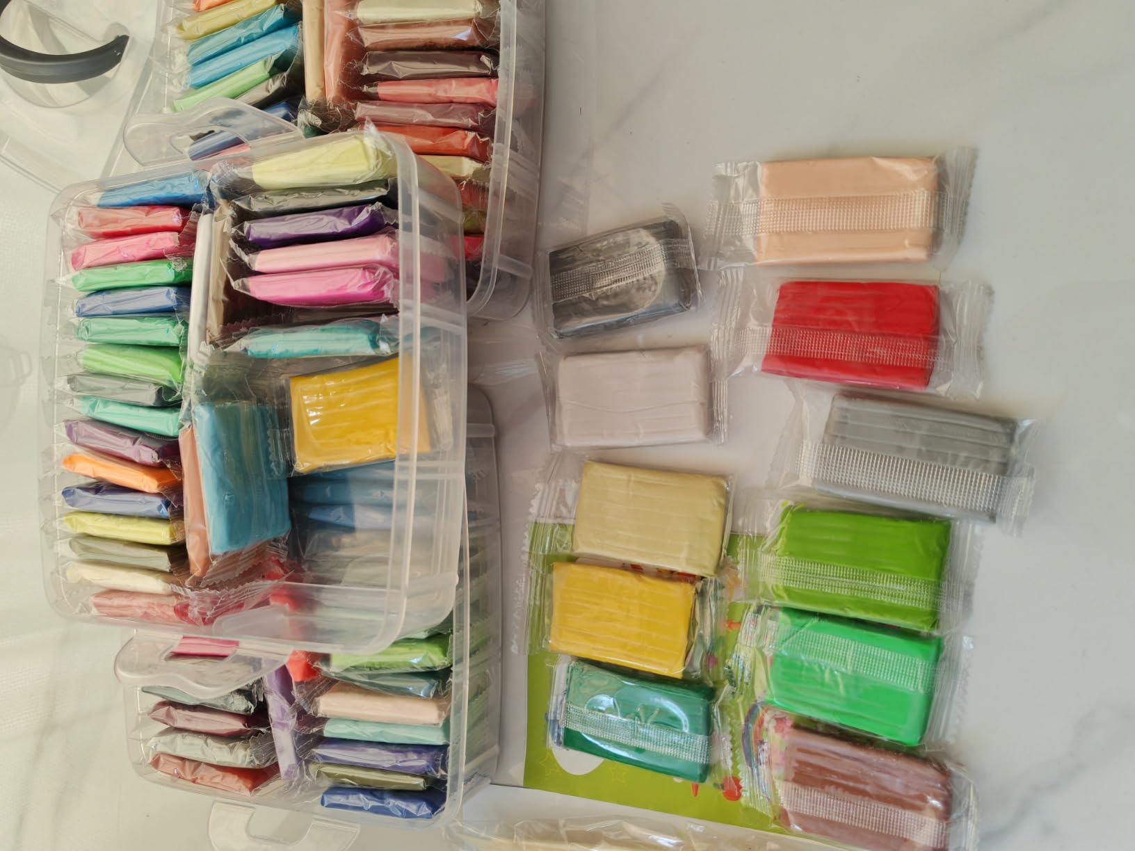 PeacePeo Polymer Clay Kit 215 Pcs Oven Bake Clay 110 Colors customer photo 1