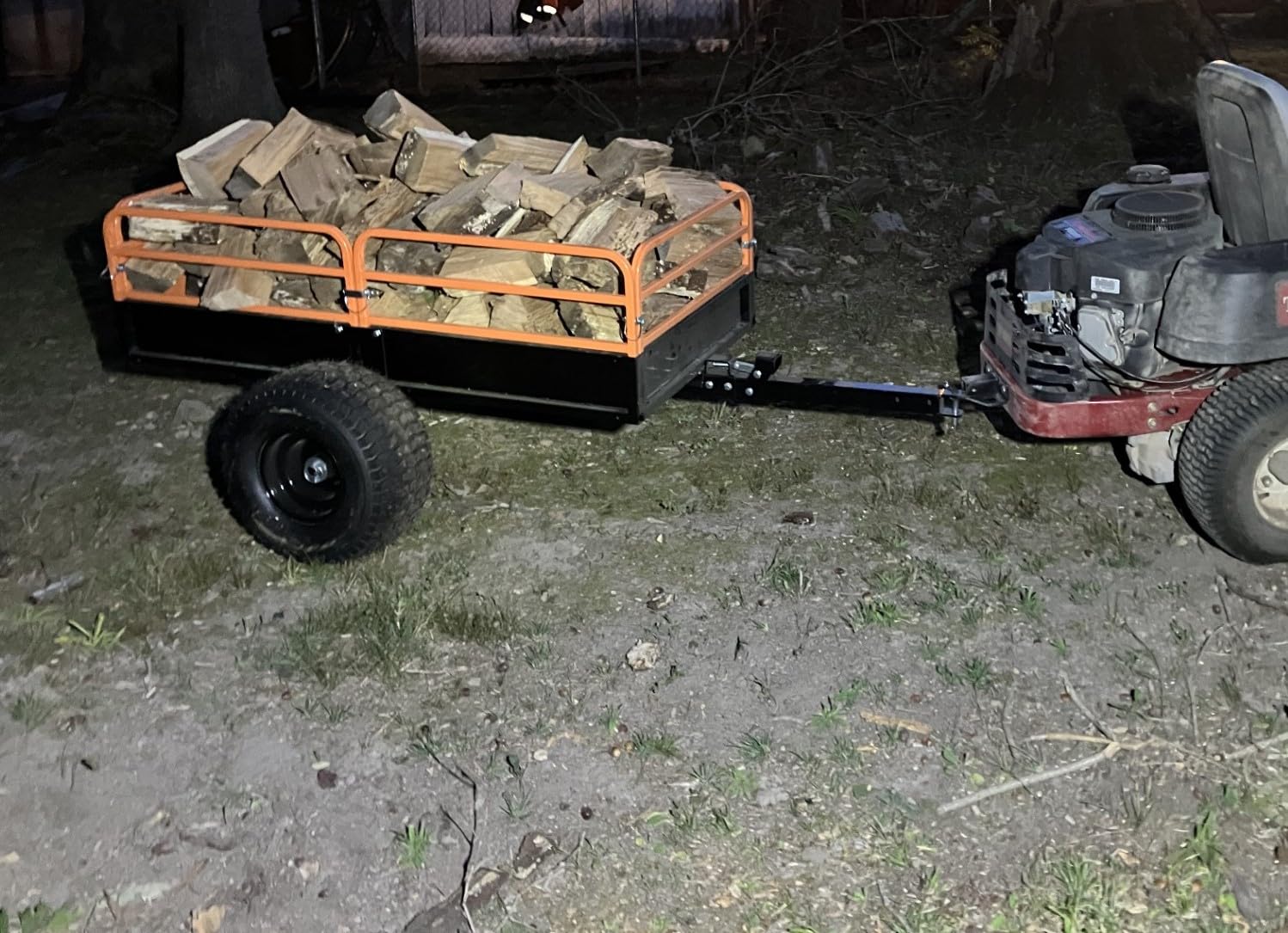 Impact IMPLEMENTS 1500lb HD Agricultural Trailer with Solid Floor & Sides. Rugged Tires and Solid Sides with Tailgate customer photo 2