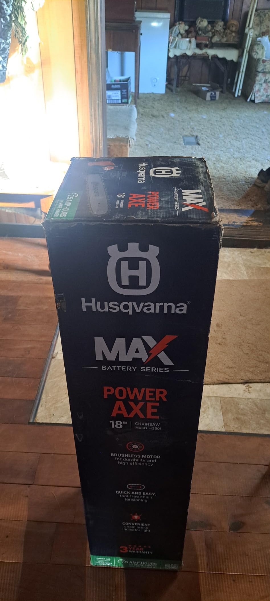 Husqvarna Power Axe 350i Chainsaw, 18 Inch, with Battery and Charger customer photo 2