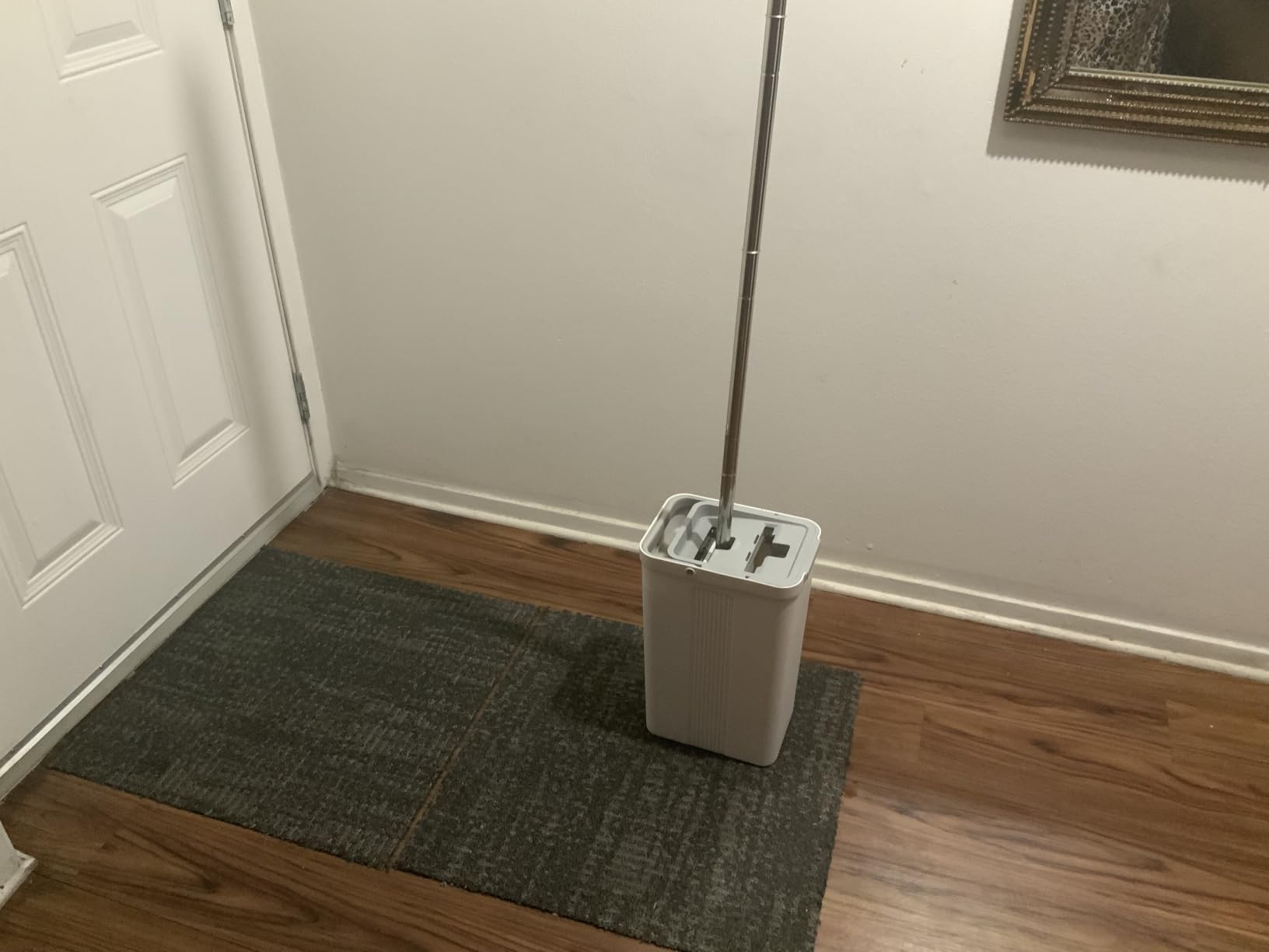 JOYMOOP Flat Mop System, Microfiber Mop and Bucket Set, White, Commercial & Household Use, Hardwood Floor & Wall Cleaning Mop with Long Handle, 4 Microfiber Pads customer photo 2
