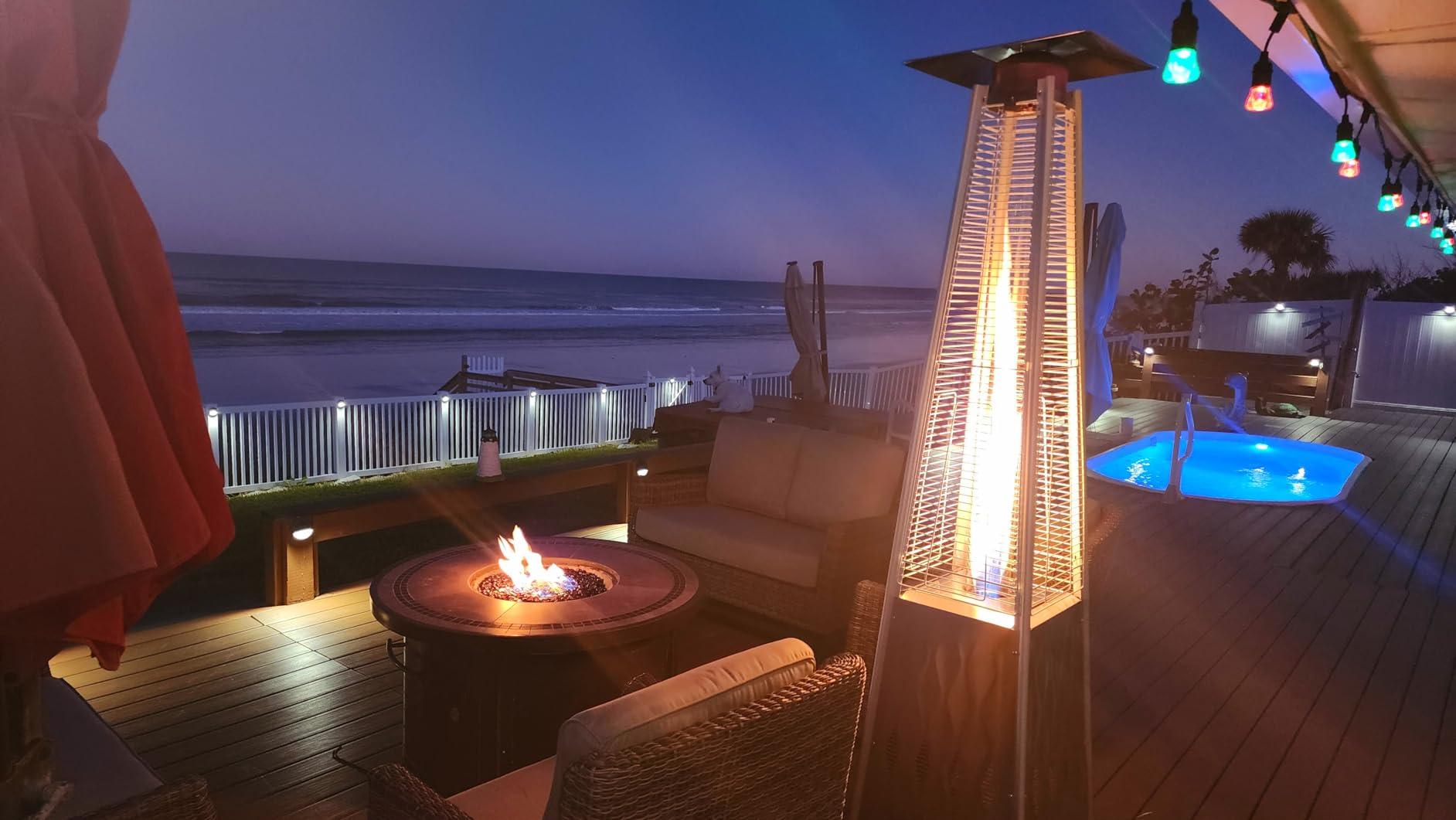 OutdoorLines Waterproof Patio Heater Covers with Zipper and Storage Bag, customer photo 1