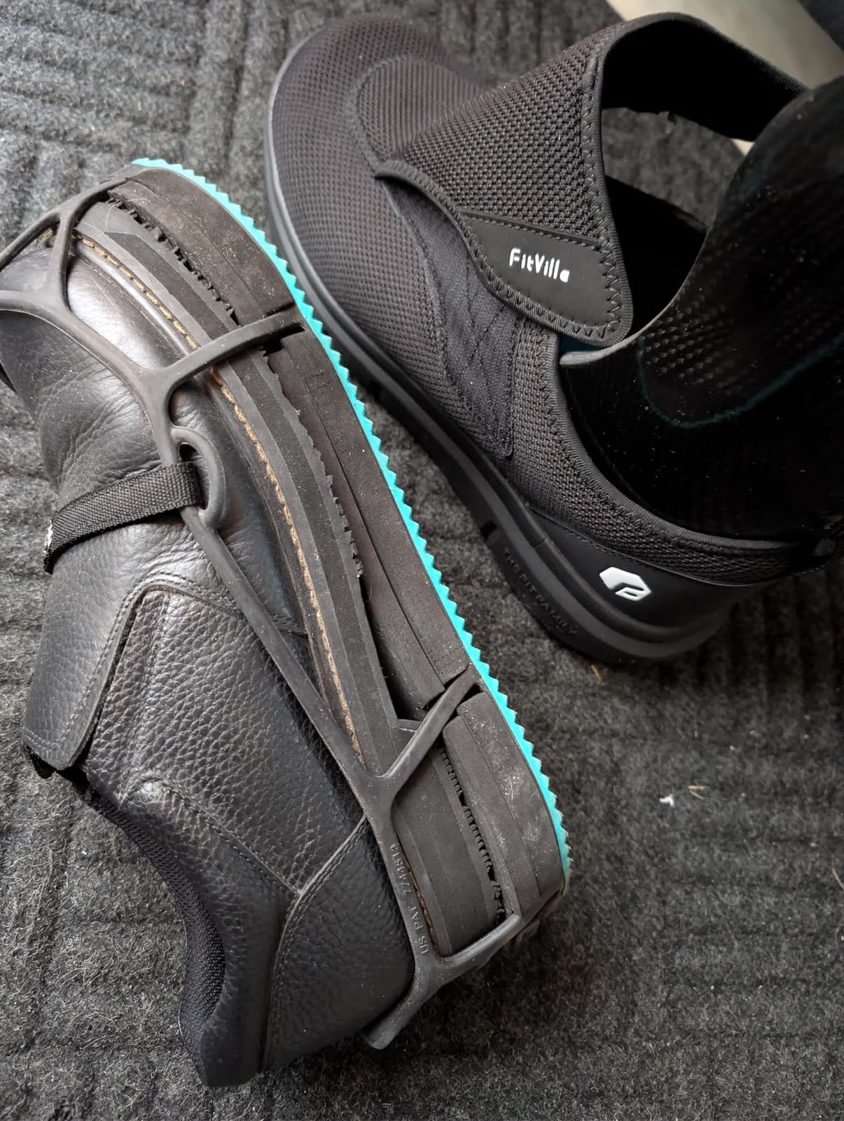 FitVille Diabetic Shoes for Men Extra Wide Slip-on Shoes for Swollen Feet Adjustable Walking Shoes for Elderly Foot Pain Relief Neuropathy - EasyTop Wings customer photo 1