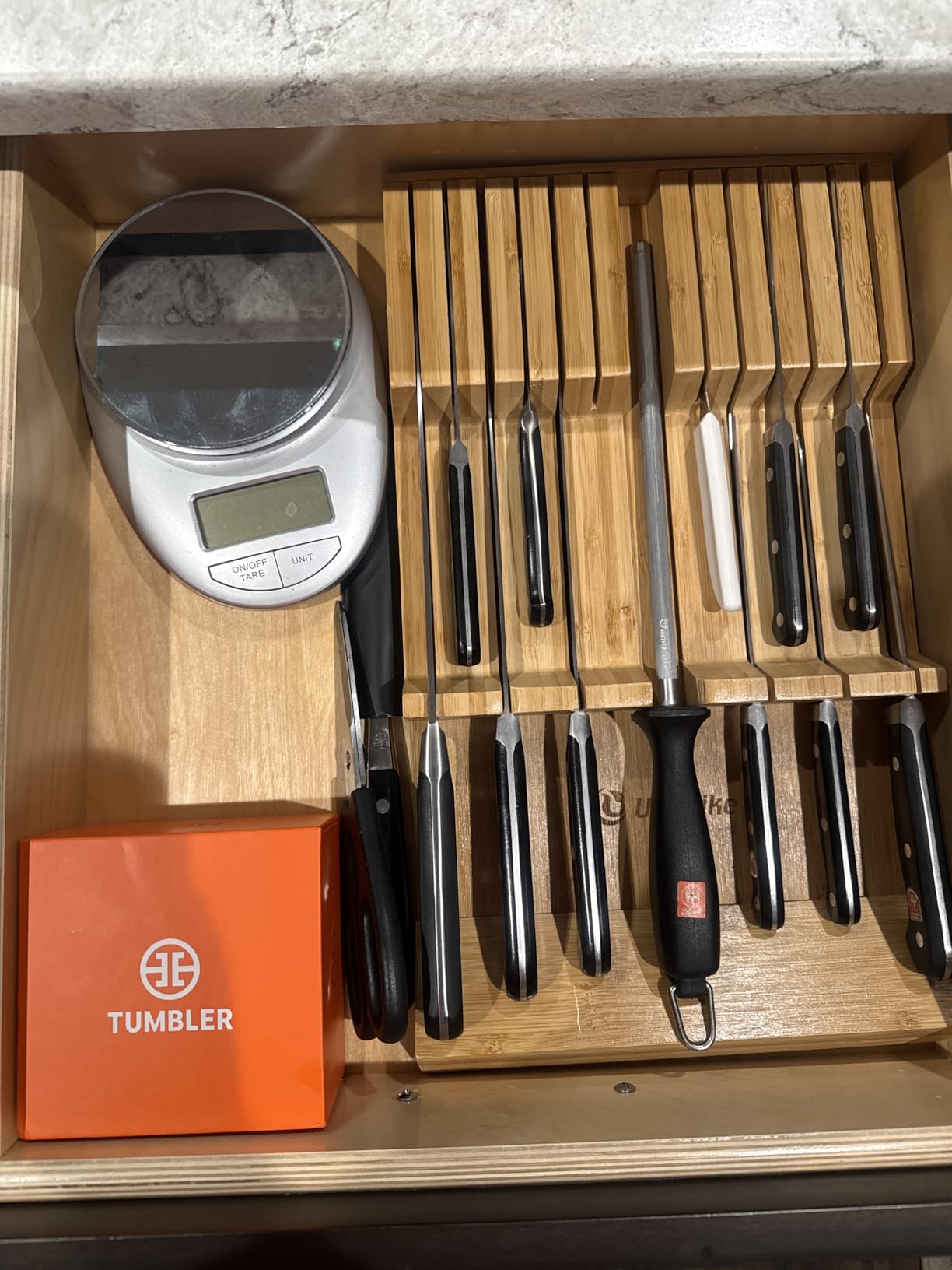 The Original Tumbler Rolling Knife Sharpener™ (Wood) customer photo 2