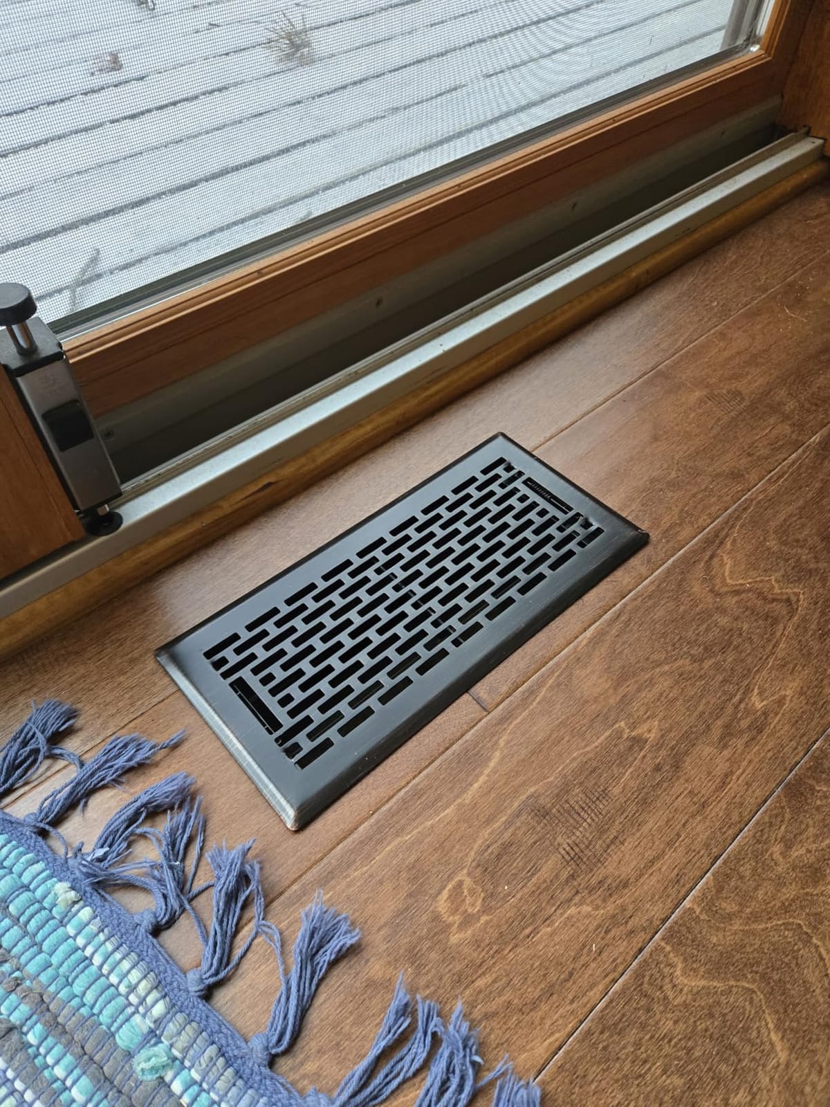 Howeall 4x10 Inches Heavy Duty Walkable Floor Register - Easy Adjust Air Supply Lever Decorative Floor Vent Covers - Boston Design Vent Covers for Home - Satin Nickel customer photo 2