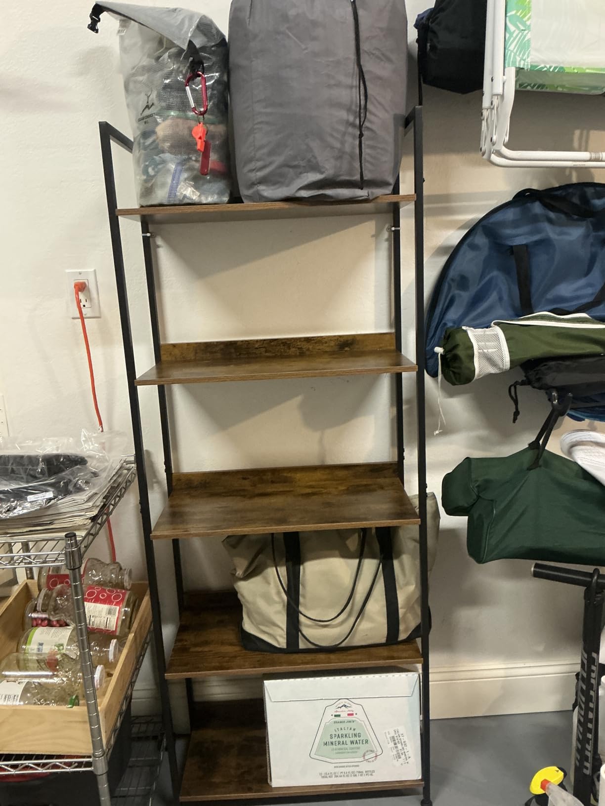 NUMENN Bookshelf, 5 Tier Freestanding Shelving Unit, Vintage customer photo 2