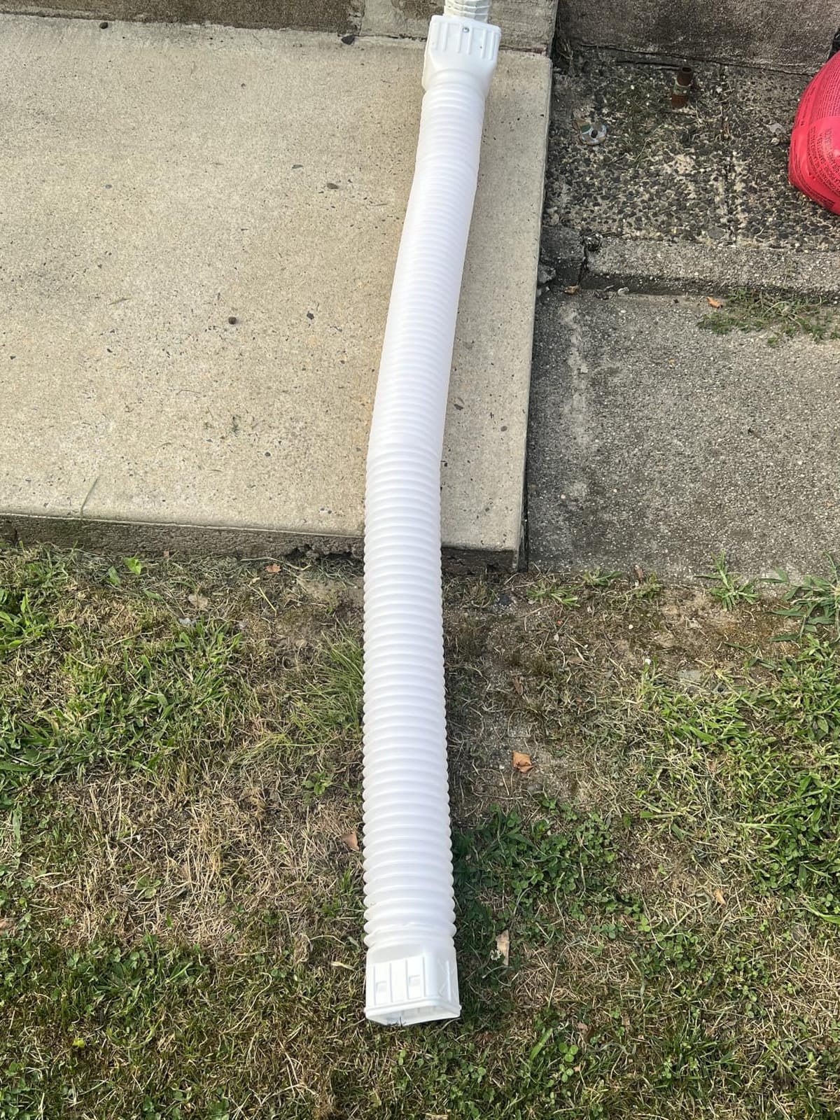 2 Pack Flexible Rain Gutter Downspout Extensions,Drain Downspout Extender,Gutter Extension Flexible,Down Spout Drain Extension Pipes,Extendable from 21 to 60 Inches (Brown) customer photo 2