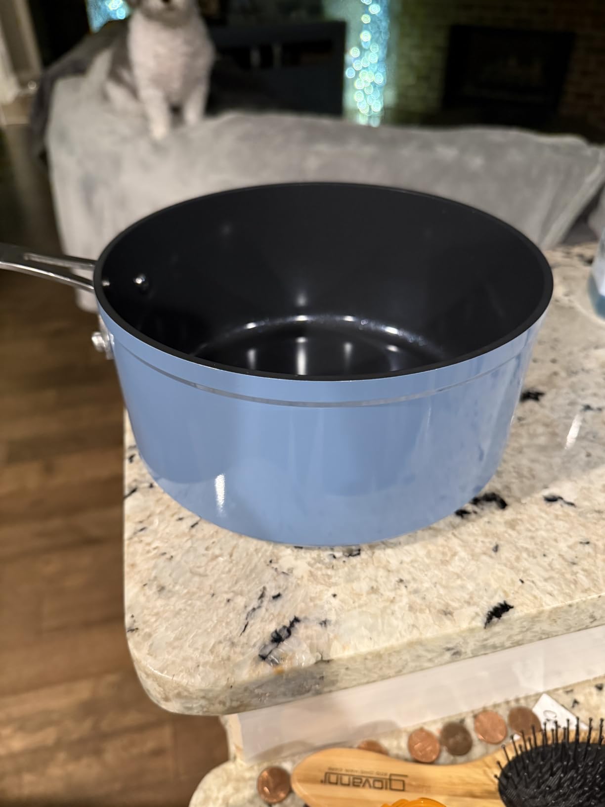 Nuwave Healthy Duralon Blue Ceramic Nonstick Cookware Set, PFAS Free customer photo 1