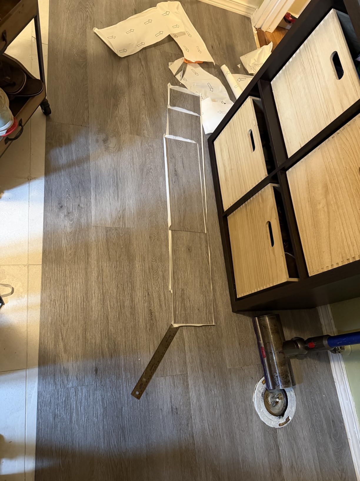 Art3d 36-Pack Wood Texture Peel and Stick Vinyl Flooring Tiles, Grey Ash customer photo 1