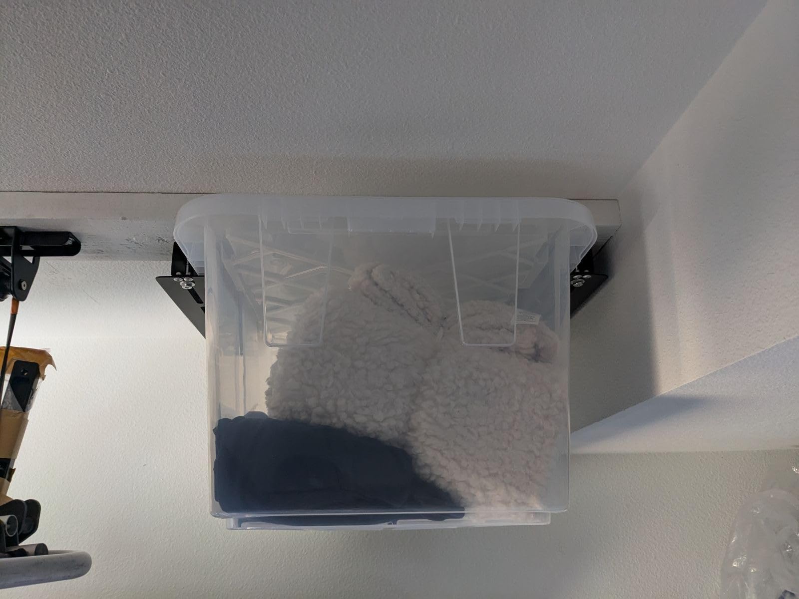 Ultrawall Overhead Garage Storage Racks for Bins, Ceiling Storage Rack customer photo 1