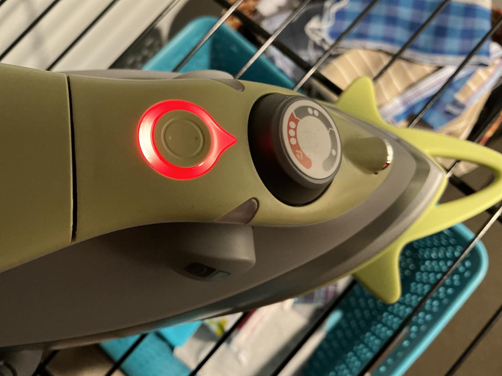 oliso M3Pro Project Mini Steam Iron - Sewing, Quilting, Travel - Aqua | 1000W Ceramic Soleplate, LED Light, Craft and Travel Steam Iron, Auto-Off, Dual Voltage 120V/220V, Portable, Compact customer photo 1
