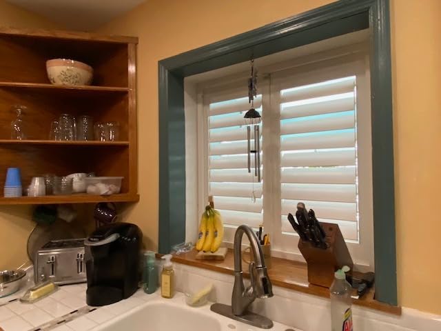 SHUTTER WORKS Wood Plantation Shutters for Interior Windows | Painted Wood Shutters | Shades of White & Gray | Fully Customizable customer photo 2