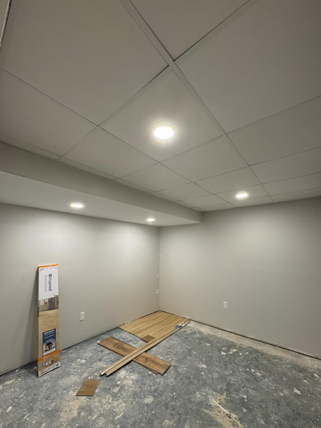 Art3d 12-Pack Stucco Texture Drop Ceiling Tiles, No Sag and Breakage, White customer photo 2