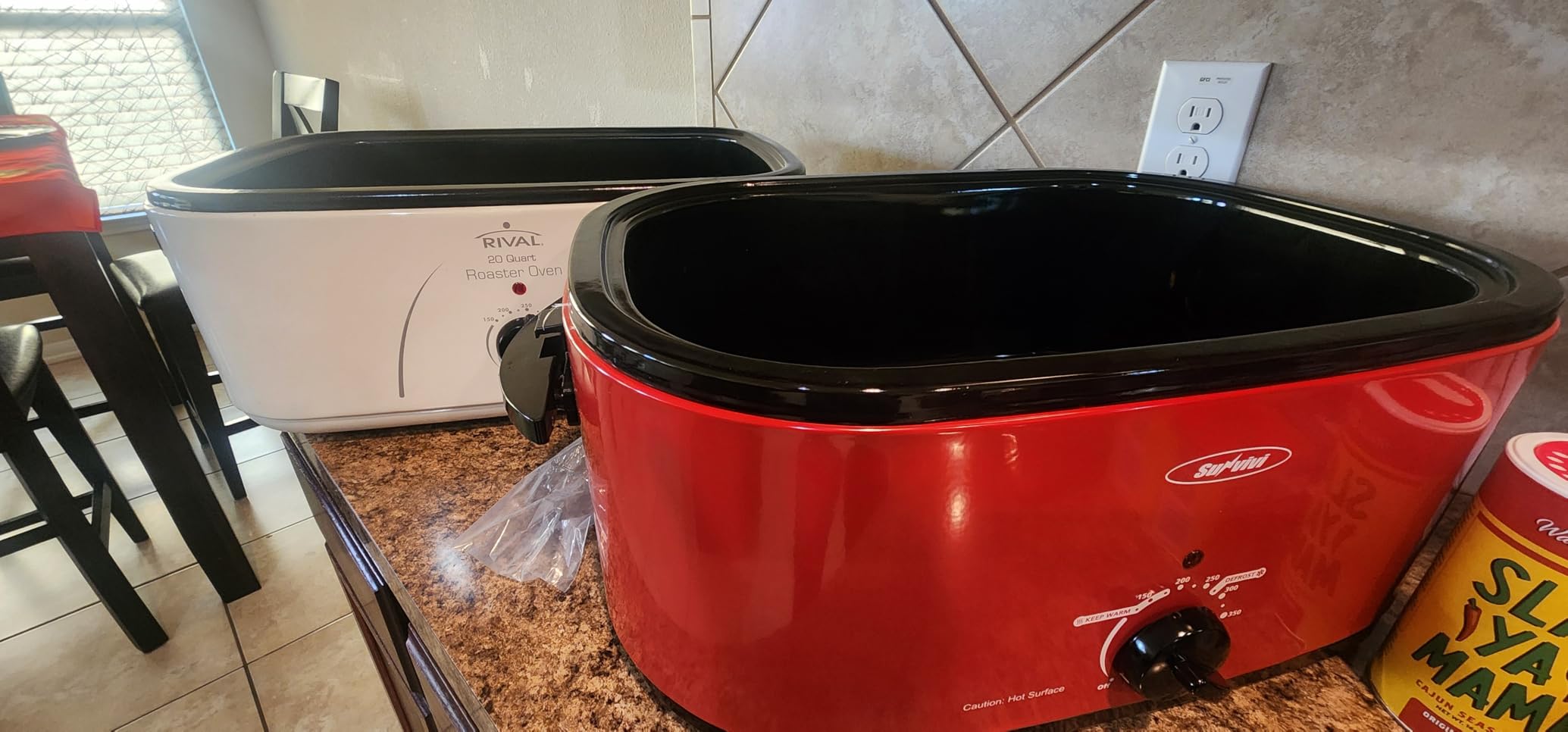 Royalcraft Roaster Oven with Self-Basting Lid, 18qt Electric Roaster with Removable Pan & Rack, Turkey Roaster Oven with Defrost & Warm Function, Stainless Steel, Silver customer photo 1