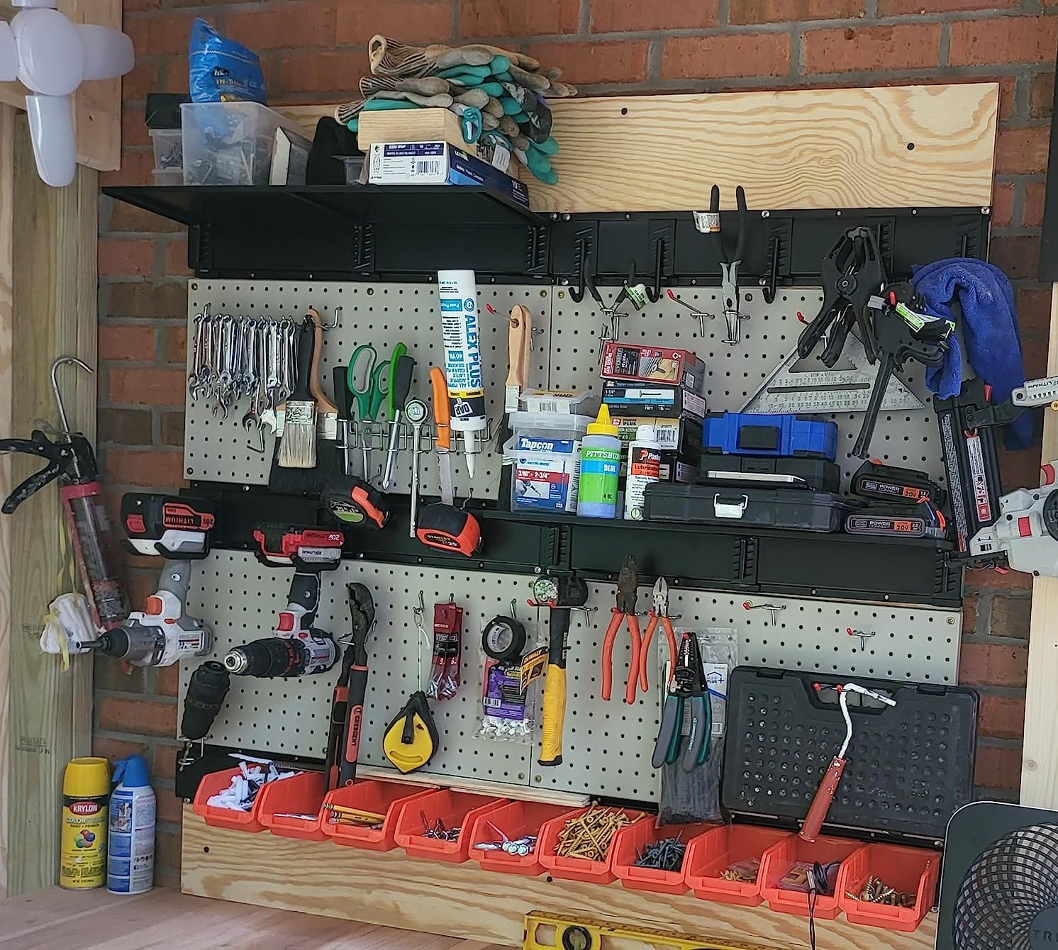 Ultrawall Pegboard Wall Organizer, 48 X 36 inch Garage Storage Pegboard customer photo 2