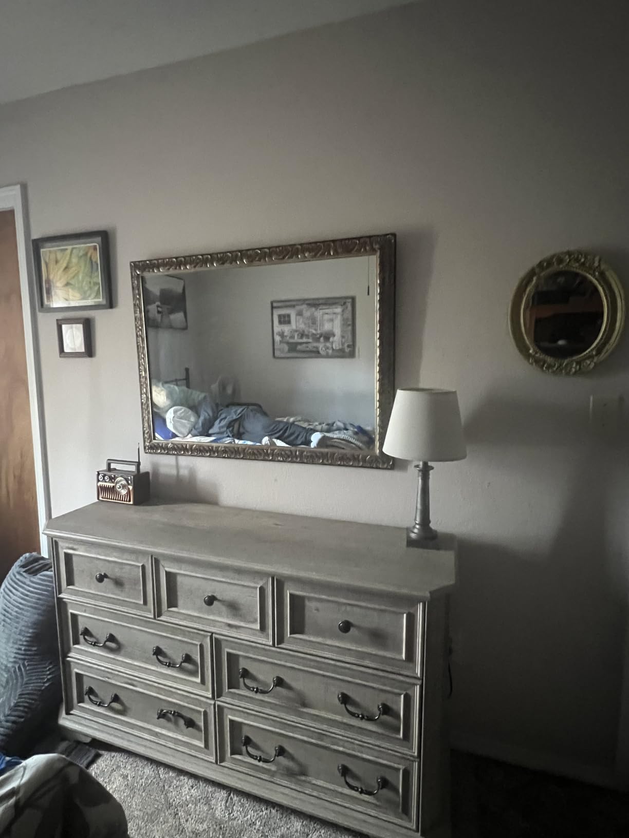 T4TREAM Farmhouse 5 Drawers Dresser for Bedroom, 48