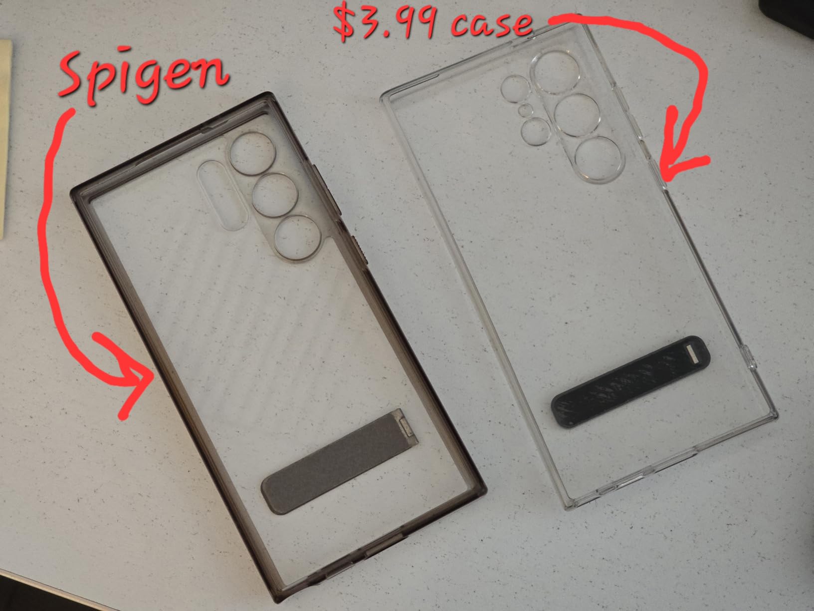 Spigen for Galaxy S24 Ultra Case, Ultra Hybrid [No Magnet Ring] [Anti-Yellowing] - Crystal Clear customer photo 2