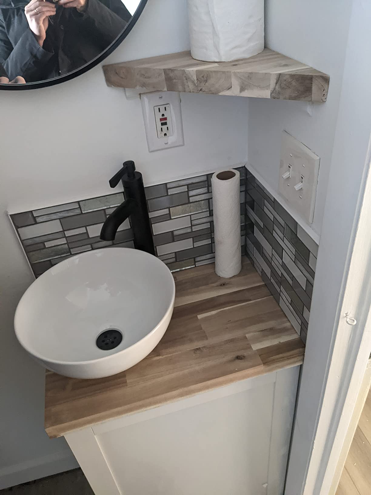 18x12 Inch White Rectangle Undermount Bathroom Sink customer photo 2