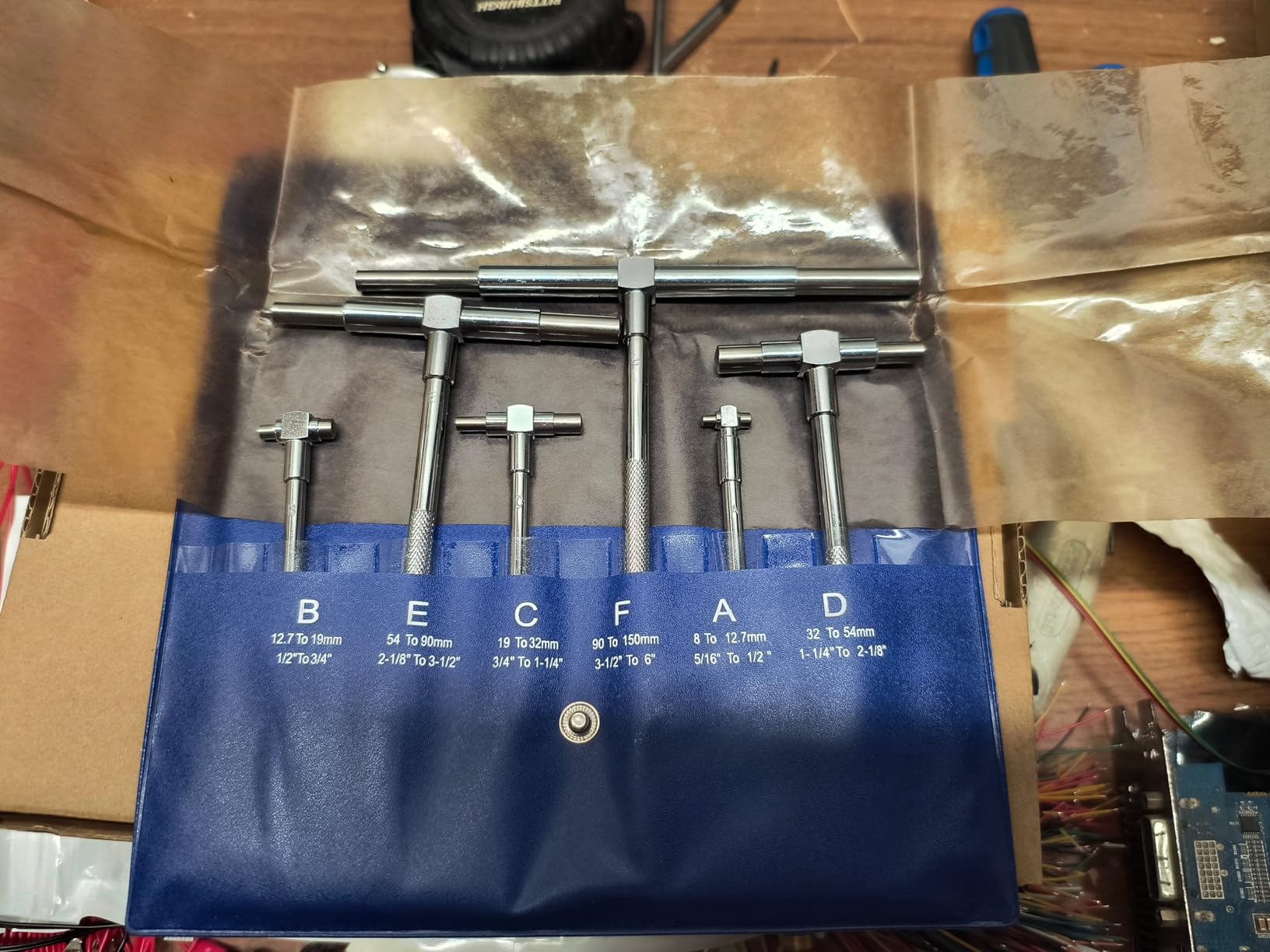 HDLNKAK 6 Pack Telescoping Gage Set, Range 5/16