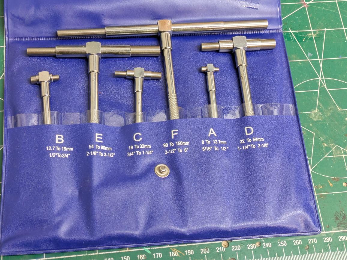 HDLNKAK 6 Pack Telescoping Gage Set, Range 5/16