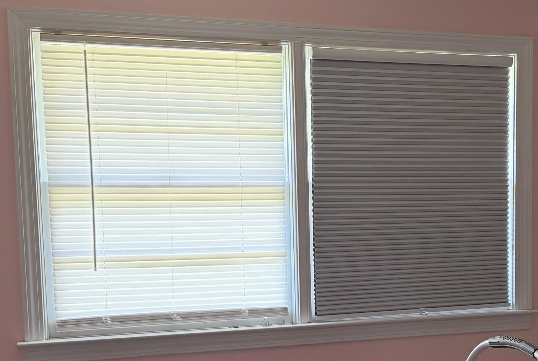 MYshade Custom Cordless Blackout Cellular Shades for Windows, Honeycomb Window Shades with Thermal Insulation, Child & Pet Safe Room Darkening Shade, Easy Install,Custom Size, Beige customer photo 1