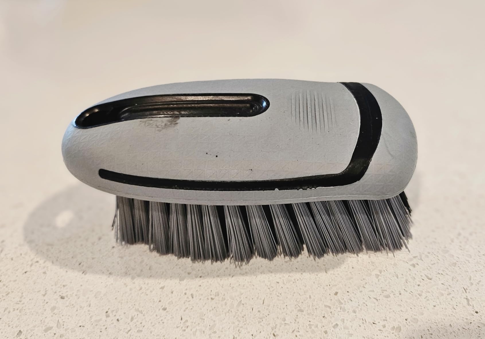Carpet and Upholstery Cleaning Brush,Carpet Scrubber Stiff Bristle Detailing Scrub Brushes,Interior Leather Brush for Car and Home (Gray) customer photo 1