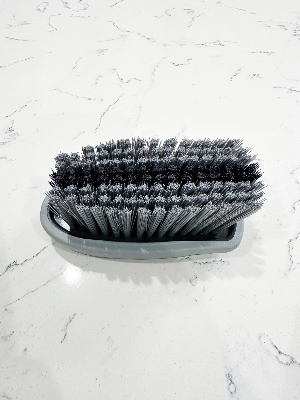 Carpet and Upholstery Cleaning Brush,Carpet Scrubber Stiff Bristle Detailing Scrub Brushes,Interior Leather Brush for Car and Home (Gray) customer photo 2