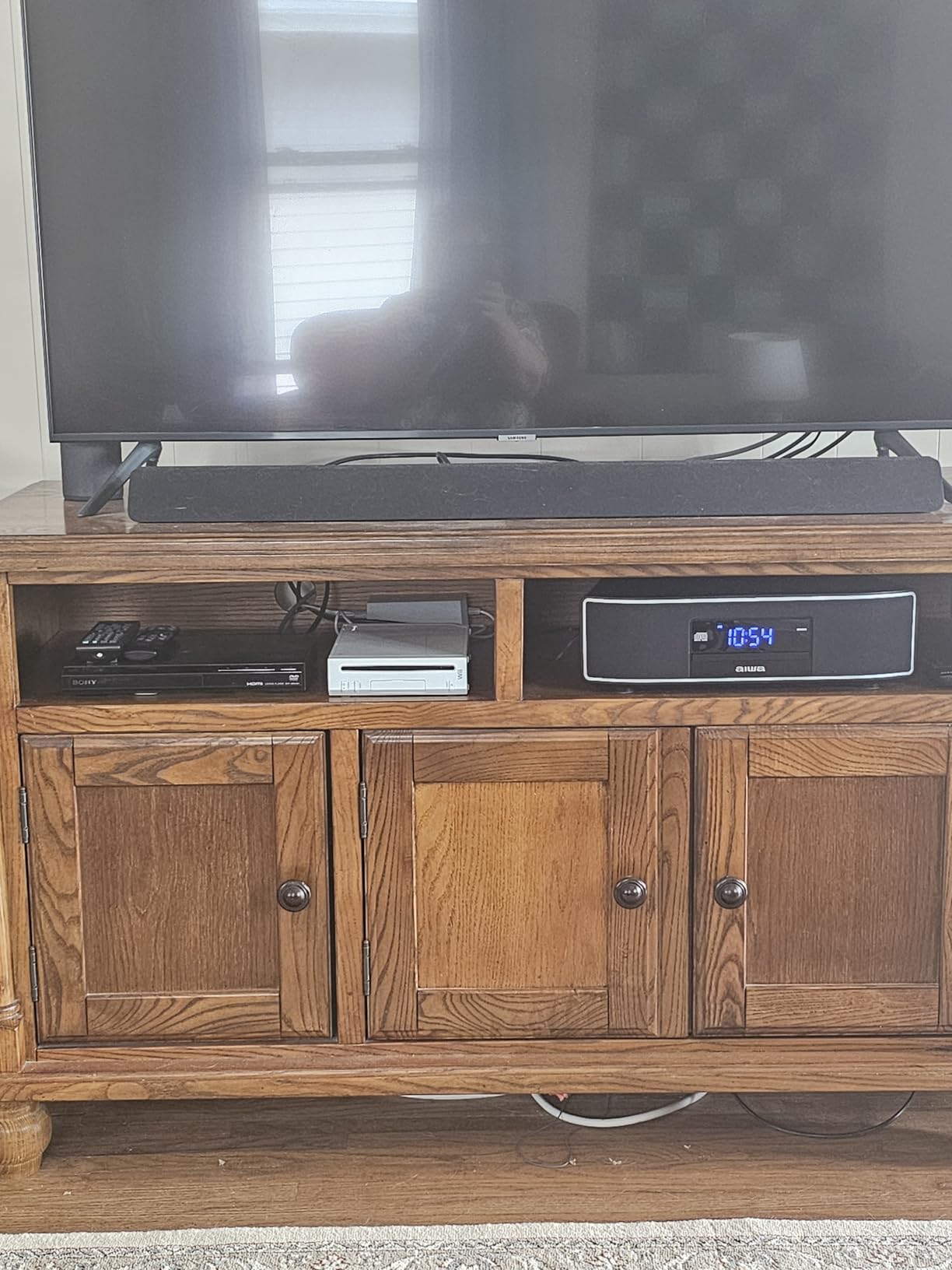 AIWA - Exos Home 30W Bluetooth Speaker with CD Player and FM Radio customer photo 1