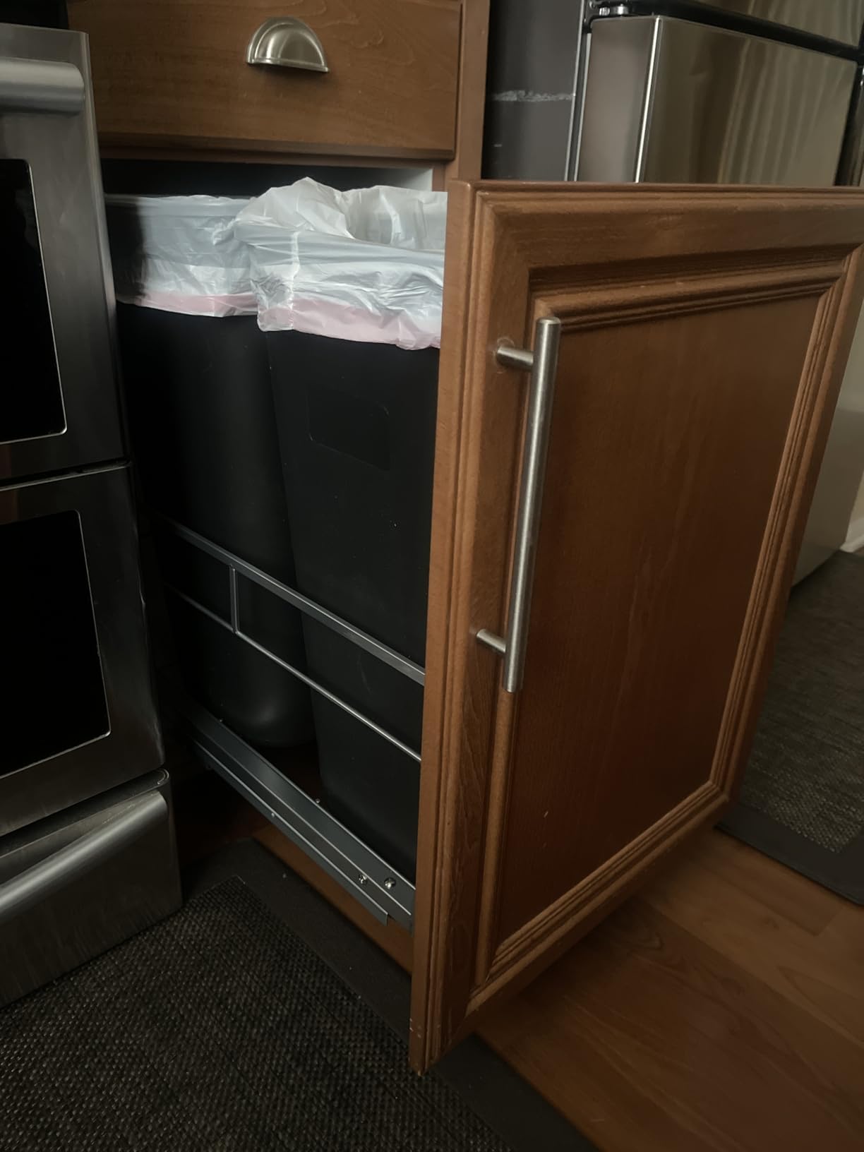 Insputer Pull Out Trash Can Cabinet with Soft-Close Slides customer photo 1