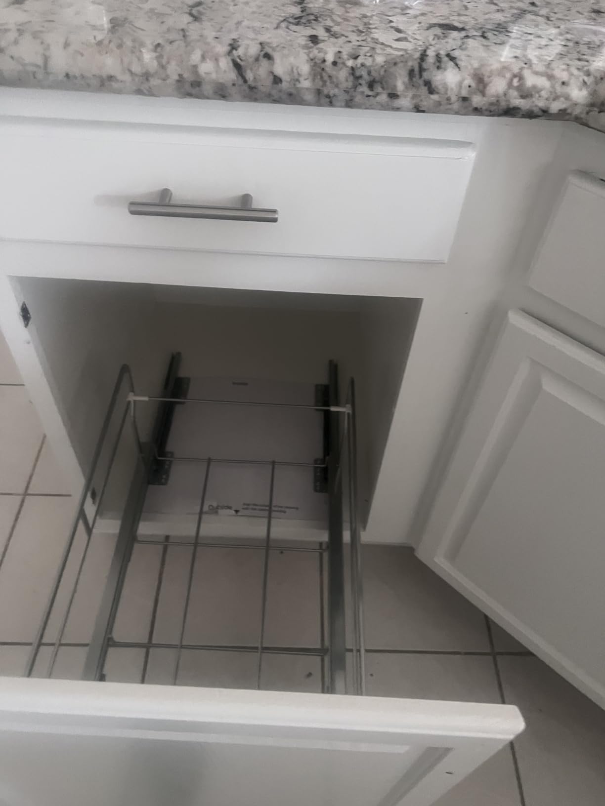 Insputer Pull Out Trash Can Cabinet with Soft-Close Slides customer photo 2