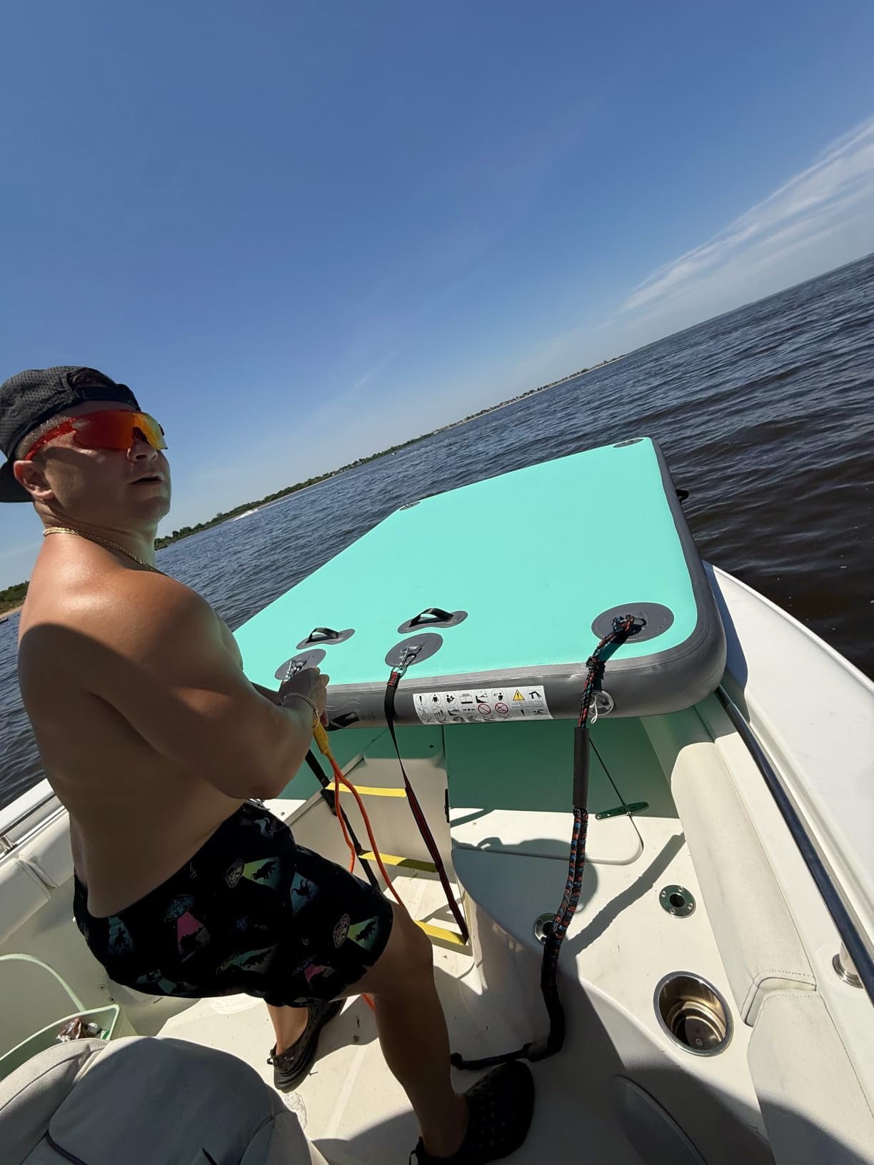 AWSUM Inflatable Floating Dock for Water Activities, 6ft-15ft Island Raft customer photo 2
