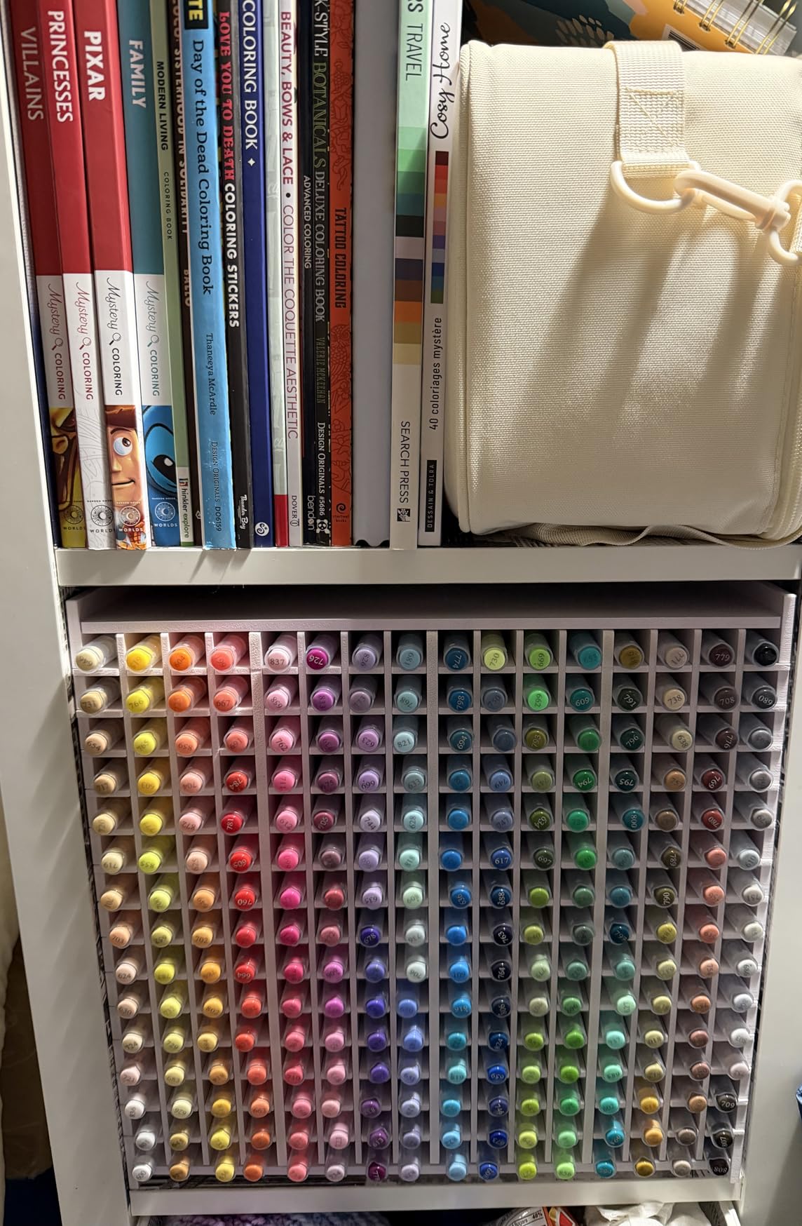 Marker Organizer,240 Slots Marker Storage Organizer with Divider customer photo 2