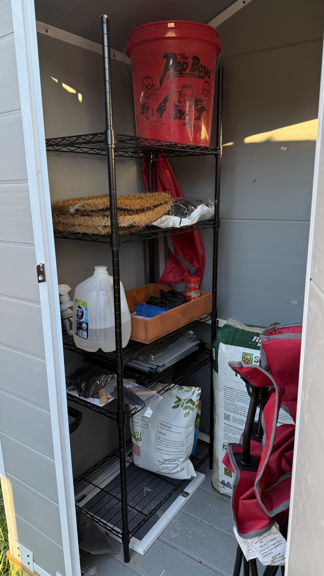 M MZG 1750 lbs Steel Storage Shelving 5-Tier Utility Shelving Unit Steel Organizer Wire Rack for Home,Kitchen,Office,Garage, 1750 LBS Capacity 17.7