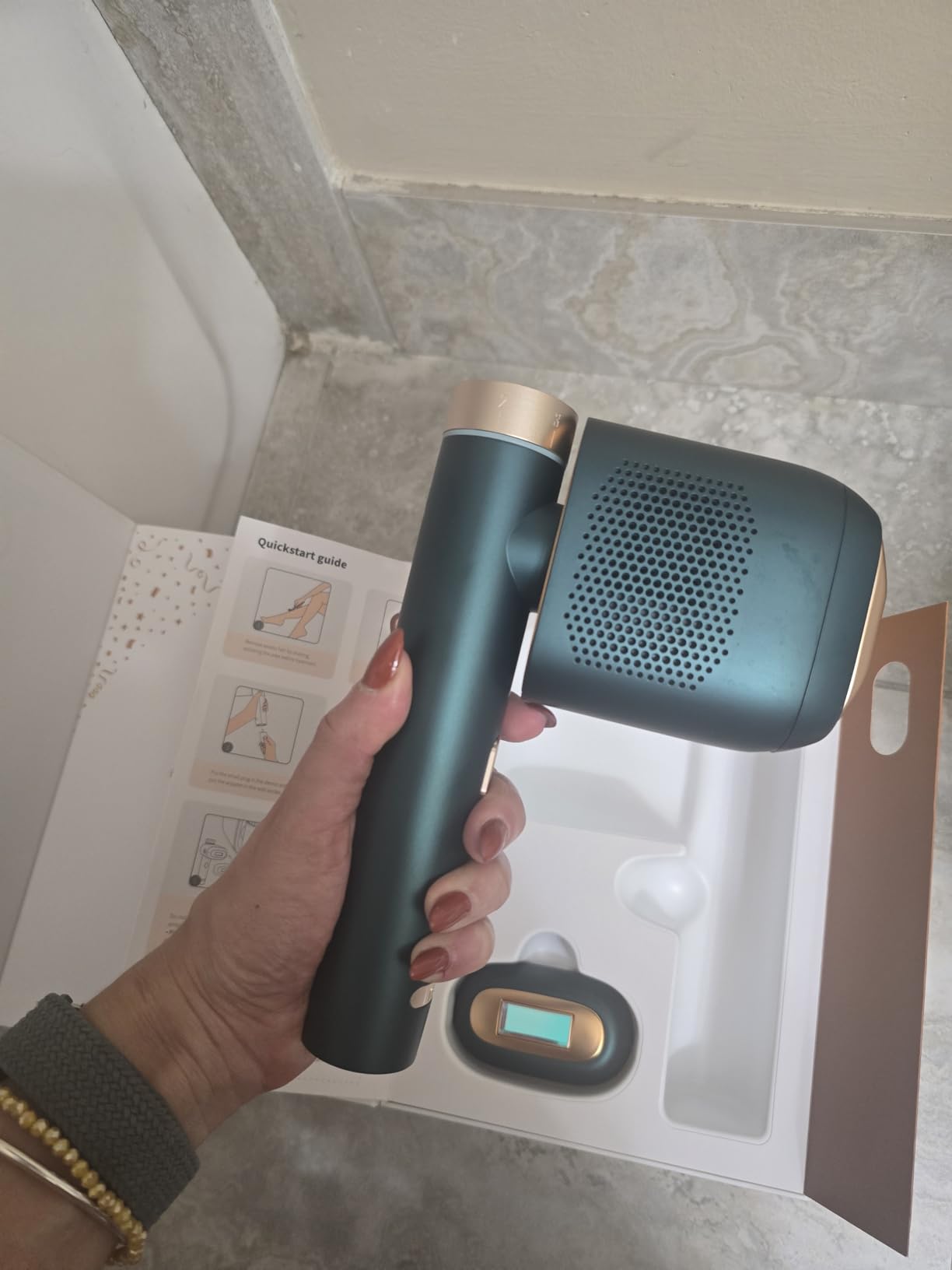 Laser Hair Removal, BoSidin IPL Hair Removal with Painless Ice-Cooling, 2-in-1 Face SR Rejuvenation, 6+1 Modes, 6 Levels Hair Removal for Women Permanent, Laser Hair Removal Kit with Shaver, Goggles customer photo 1