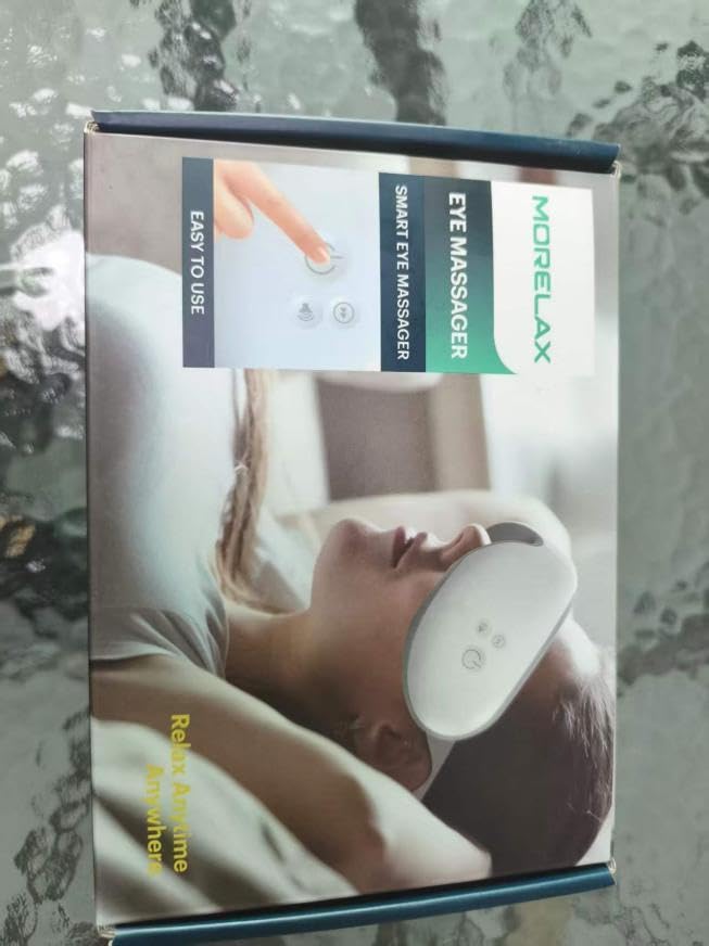 Eye Massager with Heat & Bluetooth Music, Birthday Gifts for Women, Reduce Eye Strain, Headache Relief and Improve Sleep, Eye Care Device for Migraine, Gifts for mom/Sister/Wife customer photo 1
