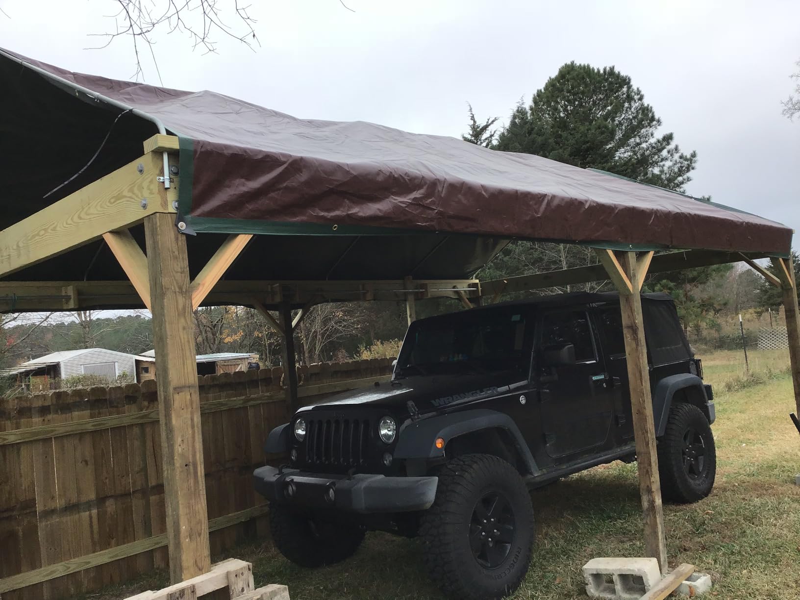 Heavy Duty Waterproof Tarp, 10 x 20 FT, 16 Mil, Multipurpose Outdoor Cover customer photo 2
