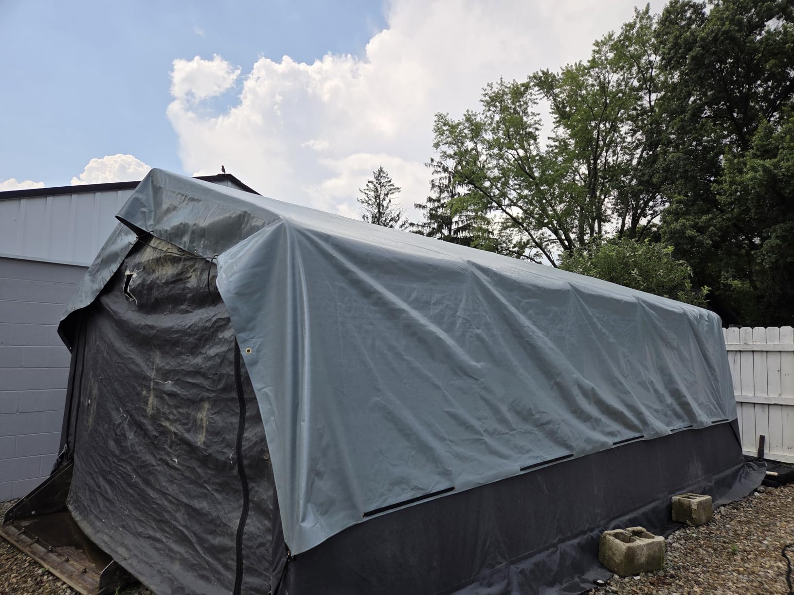 16 Mil 12x20 FT Heavy Duty Waterproof Tarps for Outdoor, Silver customer photo 1