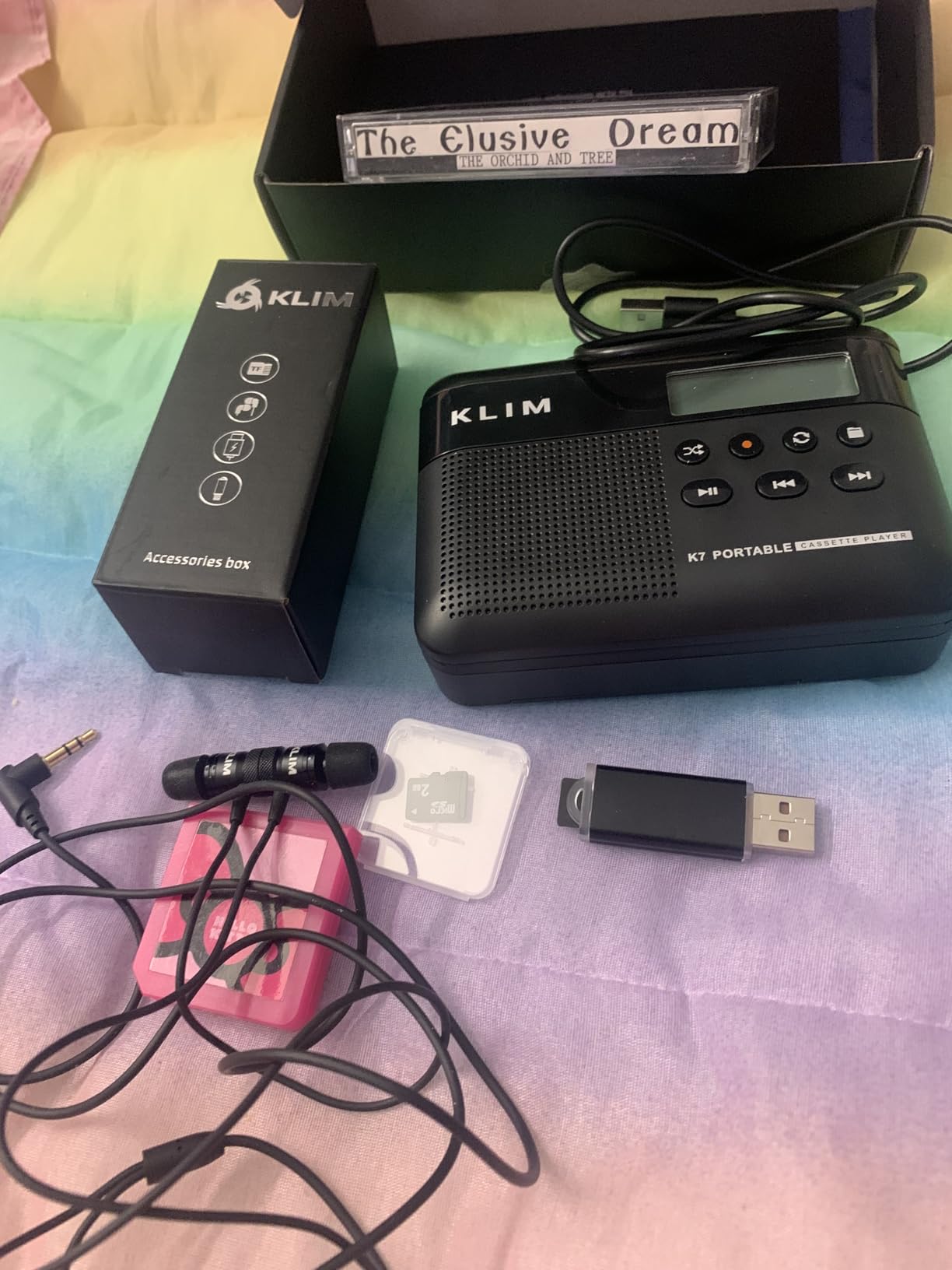 K7 Cassette Player, Converts Tapes to MP3, Built-in Microphone, 16GB Card customer photo 2