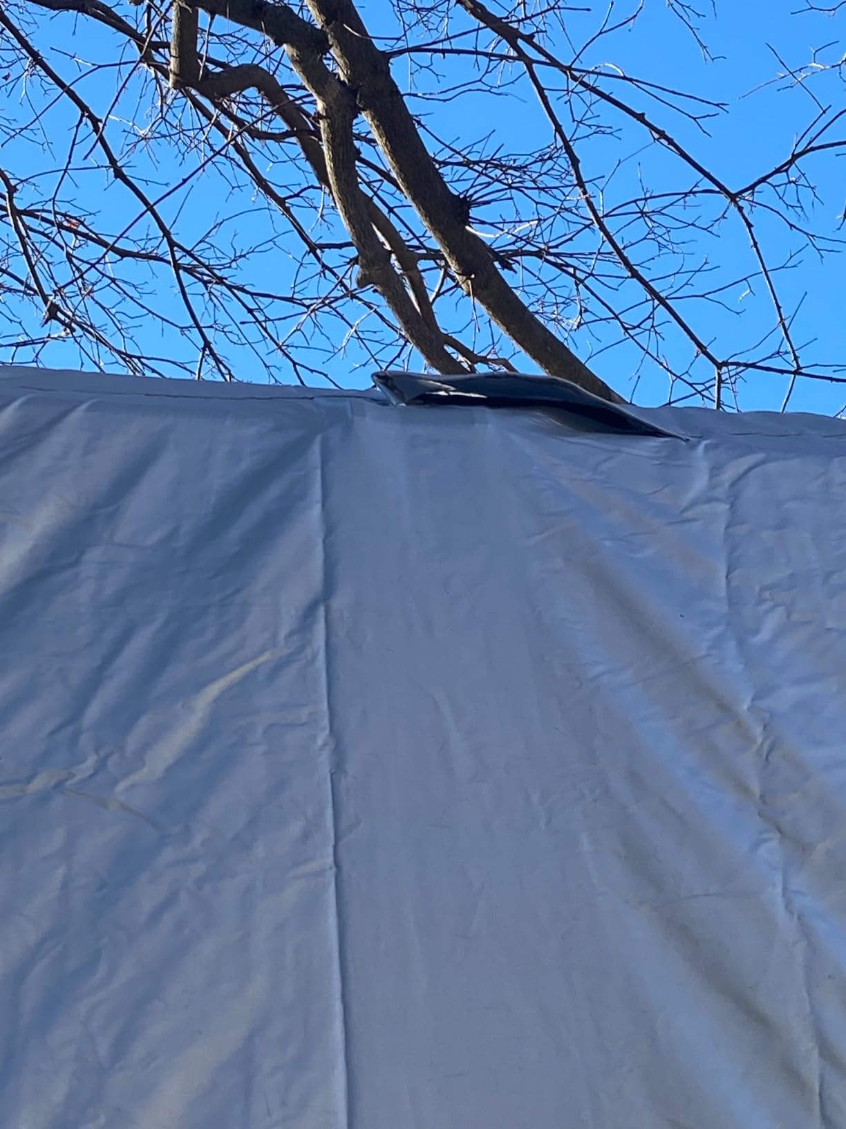 FRUNO Oxford Fabric Class A RV Cover Fits 30'-33' Waterproof Rip-Resistant Anti-UV Motorhome Camper Cover for Winter Snow with 4 Tire Covers and Gutter Covers customer photo 1