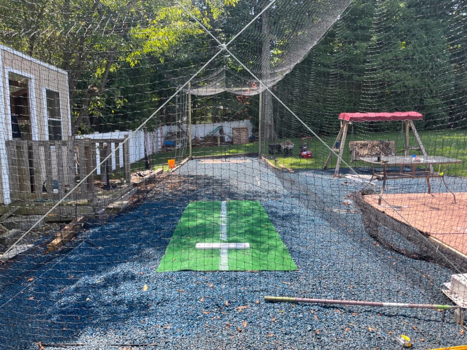 VEVOR Batting Netting, Training Net for Softball Baseball Batting Hitting | 10/35/42/55/70 FT Professional Practice Portable Pitching Cage,Heavy Duty Enclosed PE Net,Indoor,Outdoor,Backyard(NET ONLY) customer photo 2