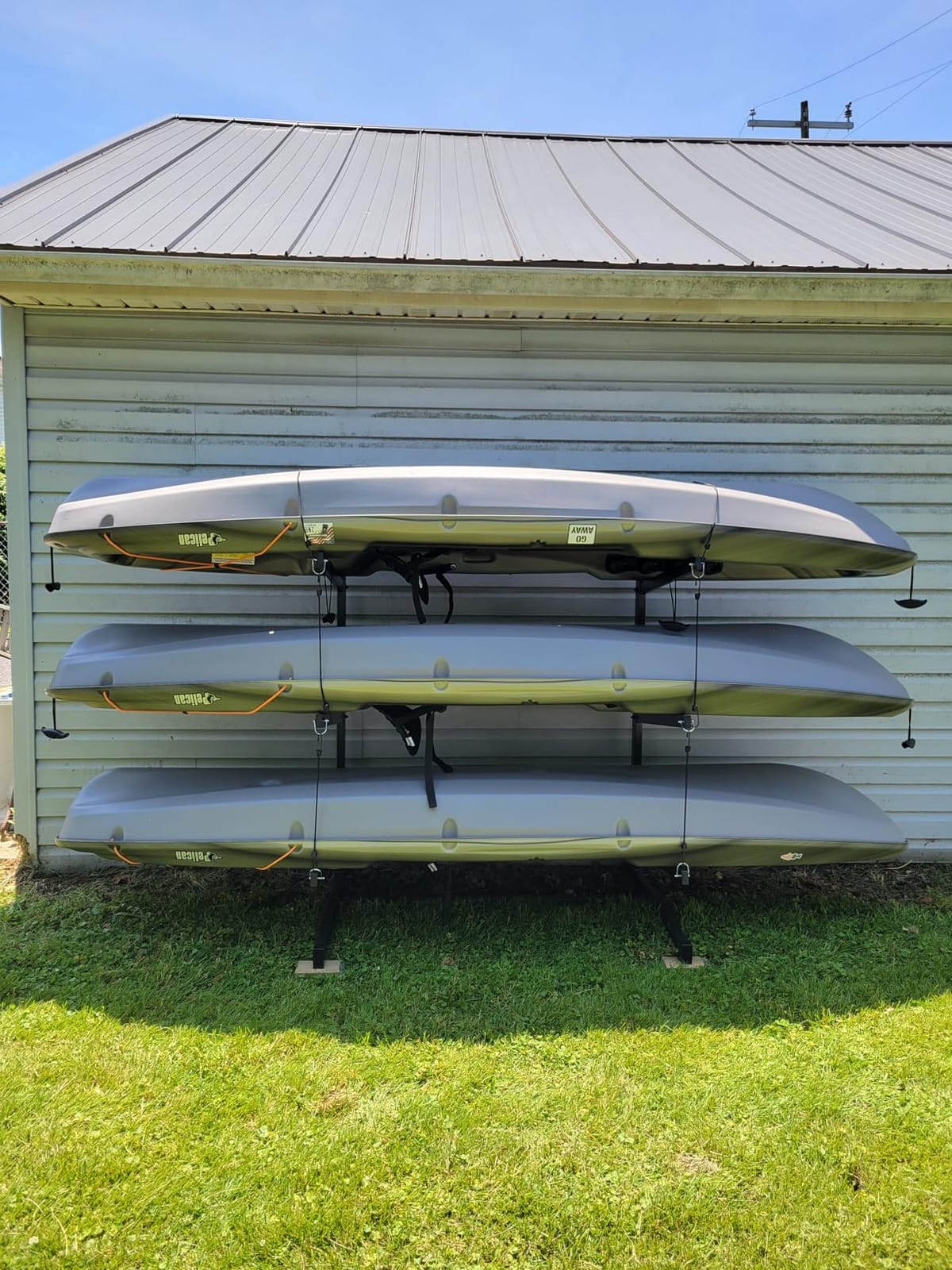 Kayak Storage Rack, Heavy Duty Kayak Racks for Garage and Outdoor Storage, Storage Rack for Kayak, Canoe, Surfboard & Paddleboard customer photo 2