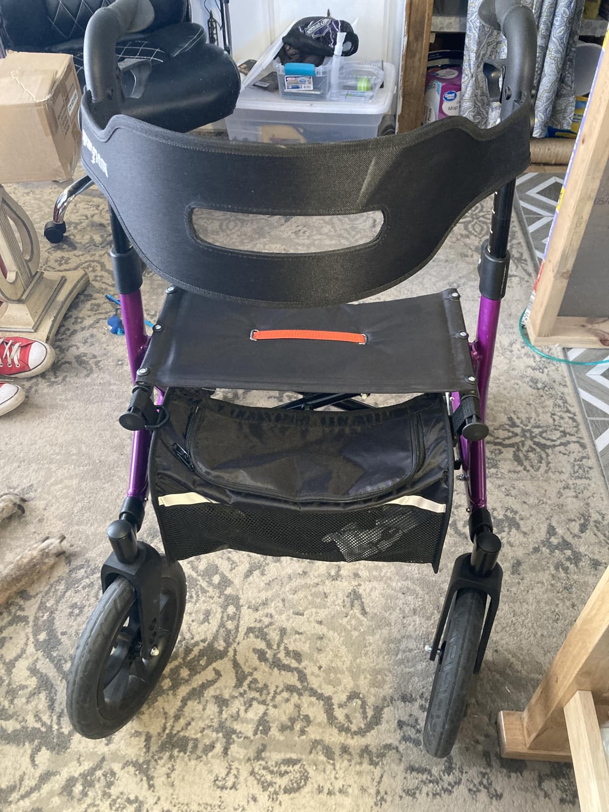 MAXWALK Walkers for Seniors, Foldable Rollator Walker with Seat & Backrest customer photo 1