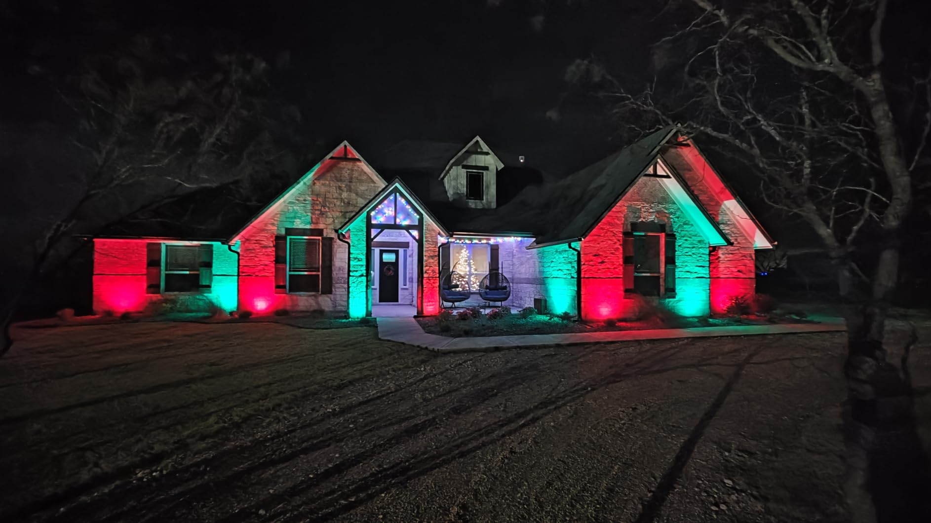 ZUCKEO 12W RGB Low Voltage Landscape Lights, LED Color Changing Landscape Lighting, IP66 Waterproof Outdoor Spotlight, 12V 24V Christmas Decorative Light for Yard Garden Path(12Pack) customer photo 1