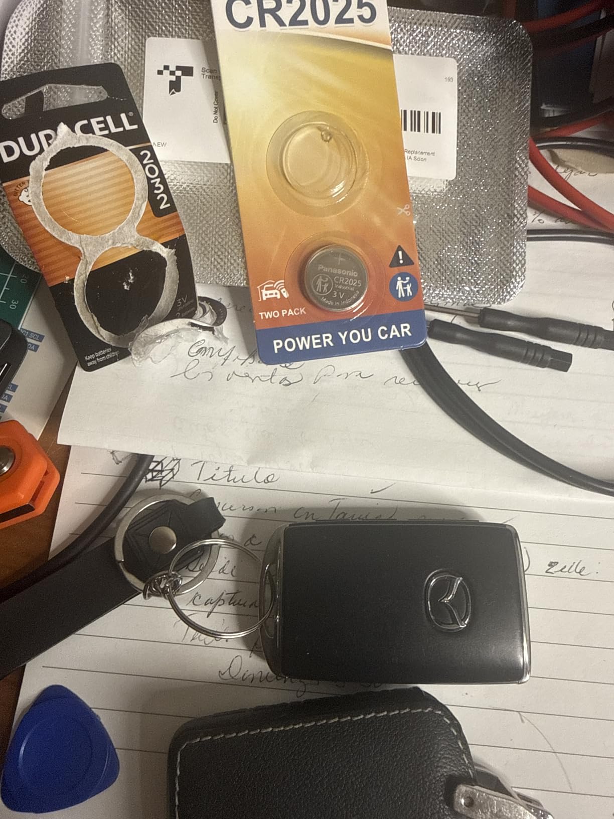 Key Fob Battery Replacement for Mazda (2009-2020) 3 6 CX-3 CX-5 CX-9 MX-5 Miata Remote Fob Battery CR2025 customer photo 1