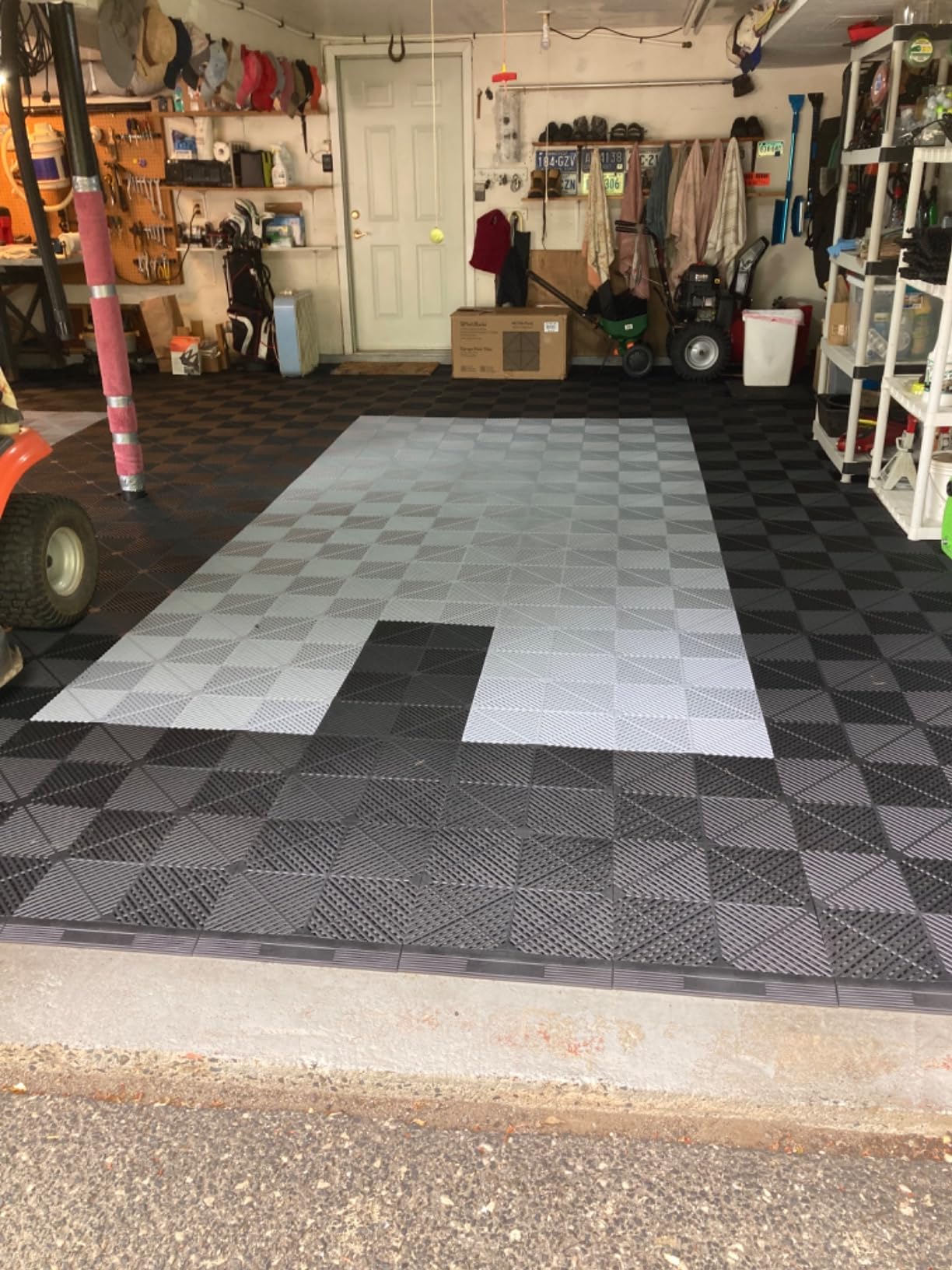 SafeRacks Vented Interlocking Garage Floor Tiles - Black, 48 Pack customer photo 2